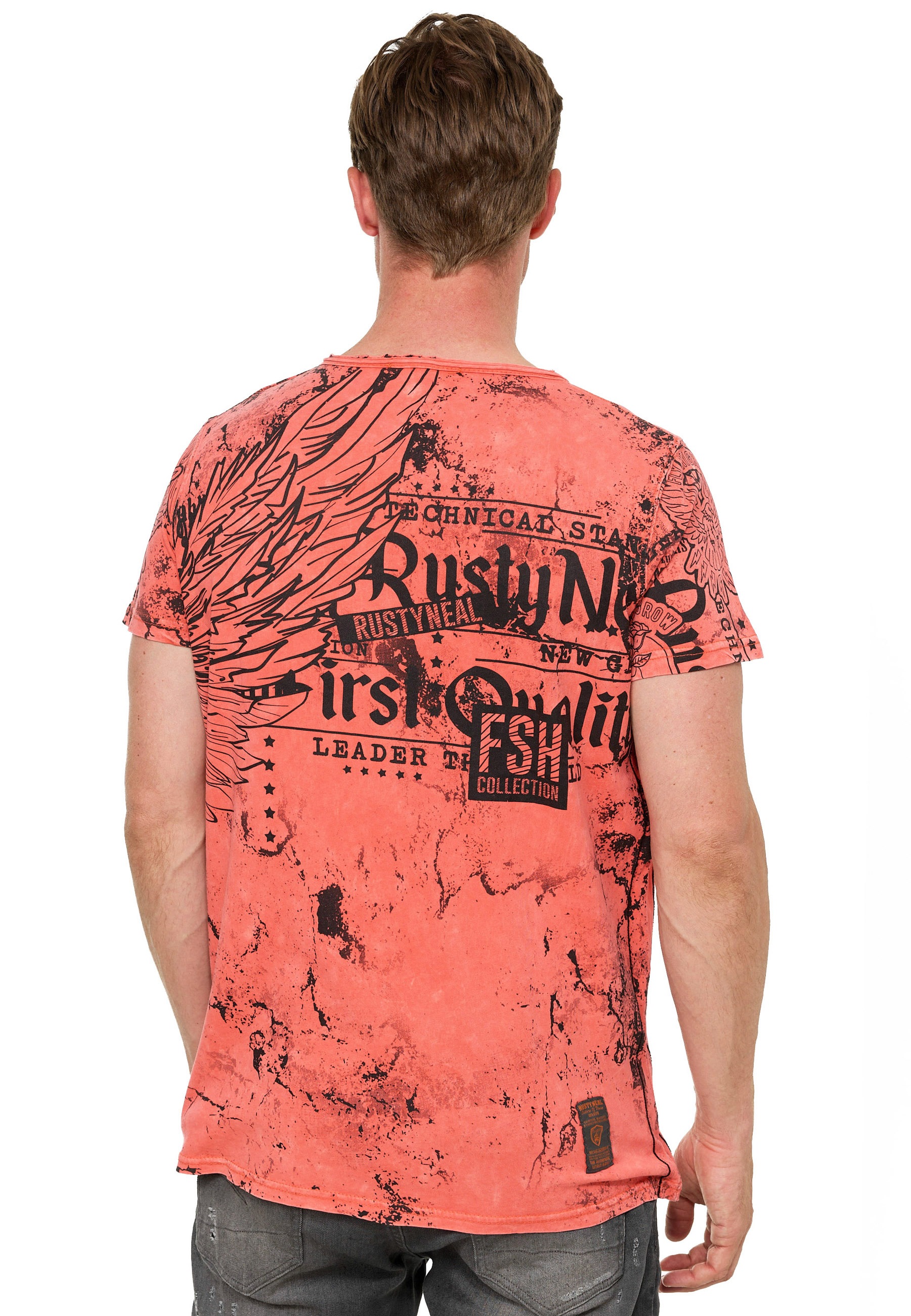 Rusty Neal T-Shirt »Rusty Neal«, mit Allover-Print