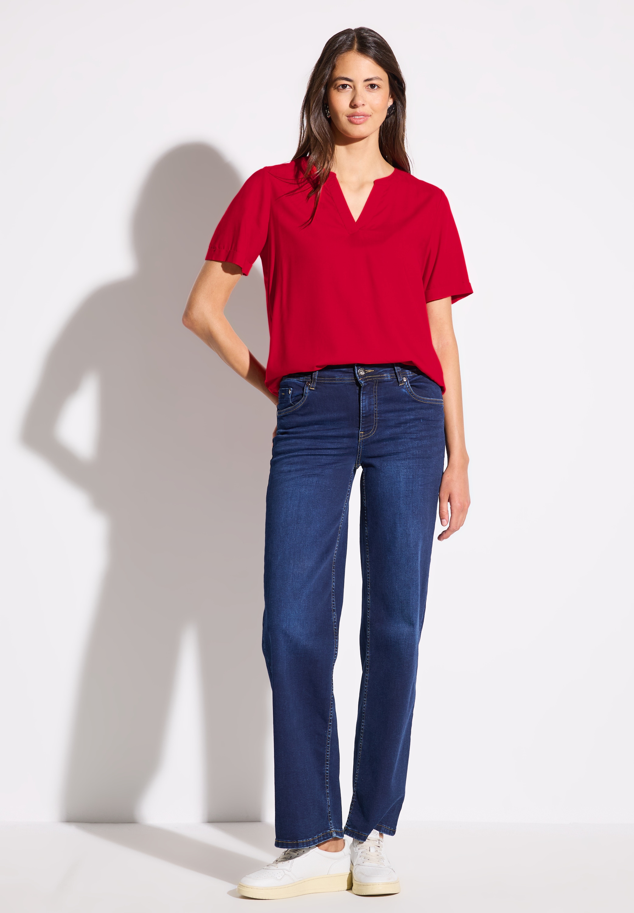 STREET ONE Hemdbluse, aus softer Viskose