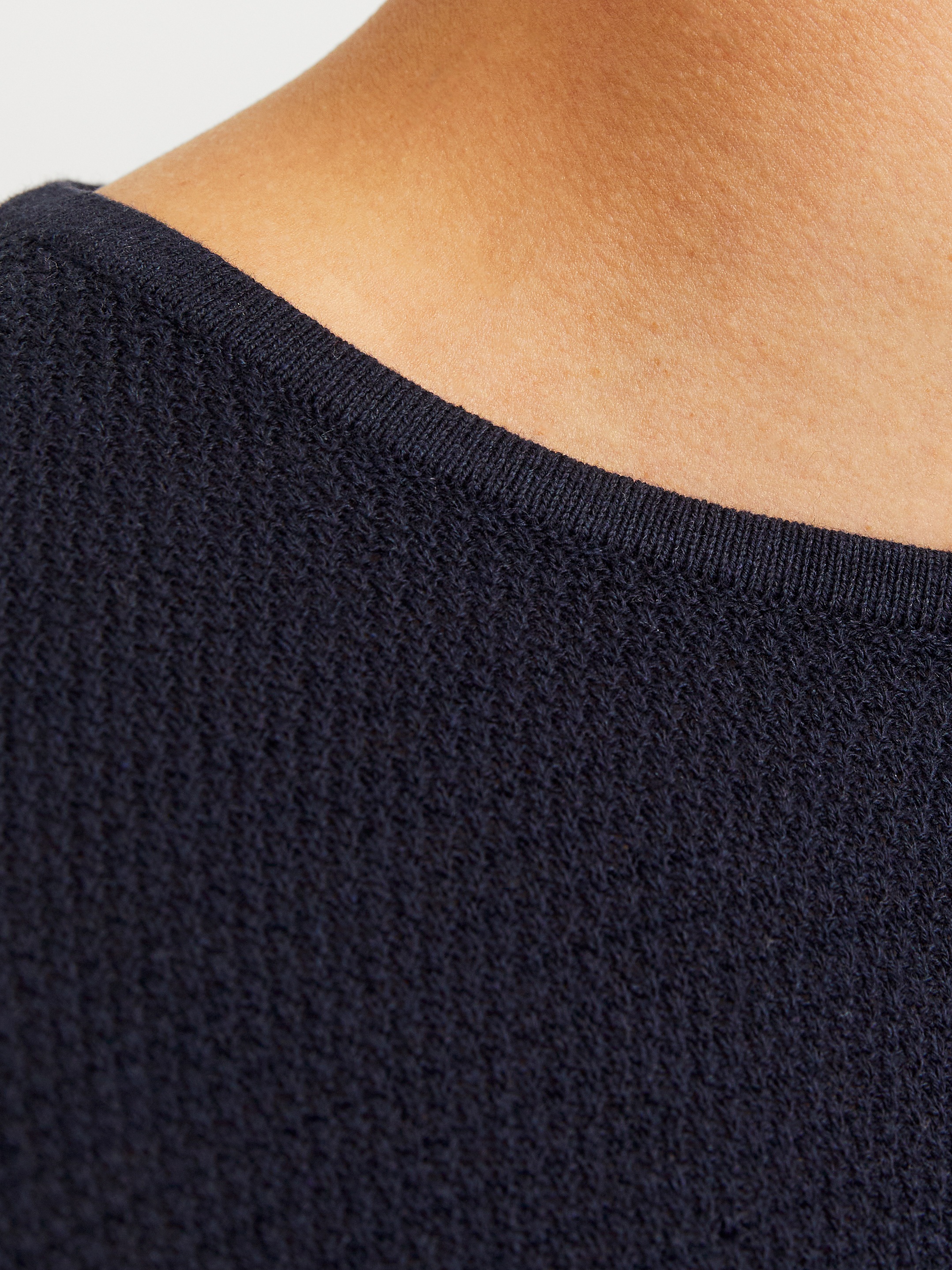 Thumbnail - Jack & Jones Rundhalspullover "JJEGEORGE KNIT CREW NECK NOOS" mit Strick Optik