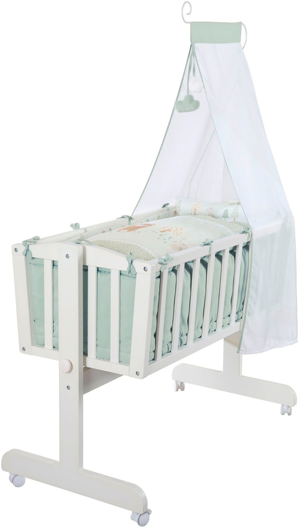 roba Stubenbett "Woodland Buddies, Komplettwiegenset" mit Komplettausstattu günstig online kaufen