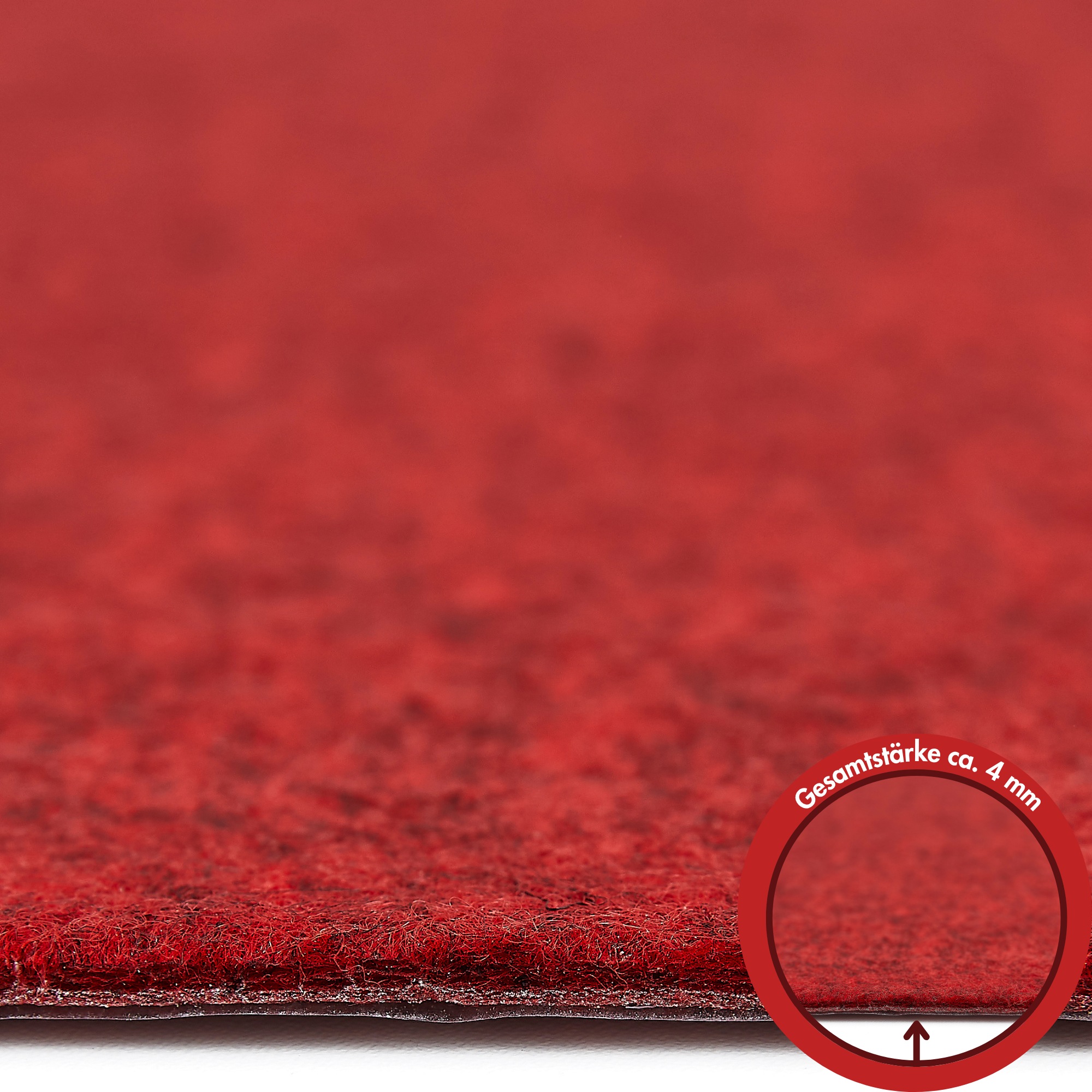 Teppichfliese ANDIAMO "Skandi, selbstklebend, Gesamthöhe 4 mm", rot, B:40cm L:40cm, Polypropylen, Teppiche, 40x40 cm, 25 Stück (4 qm), 50 Stück (8 qm) oder 100 Stück (16 qm) 3