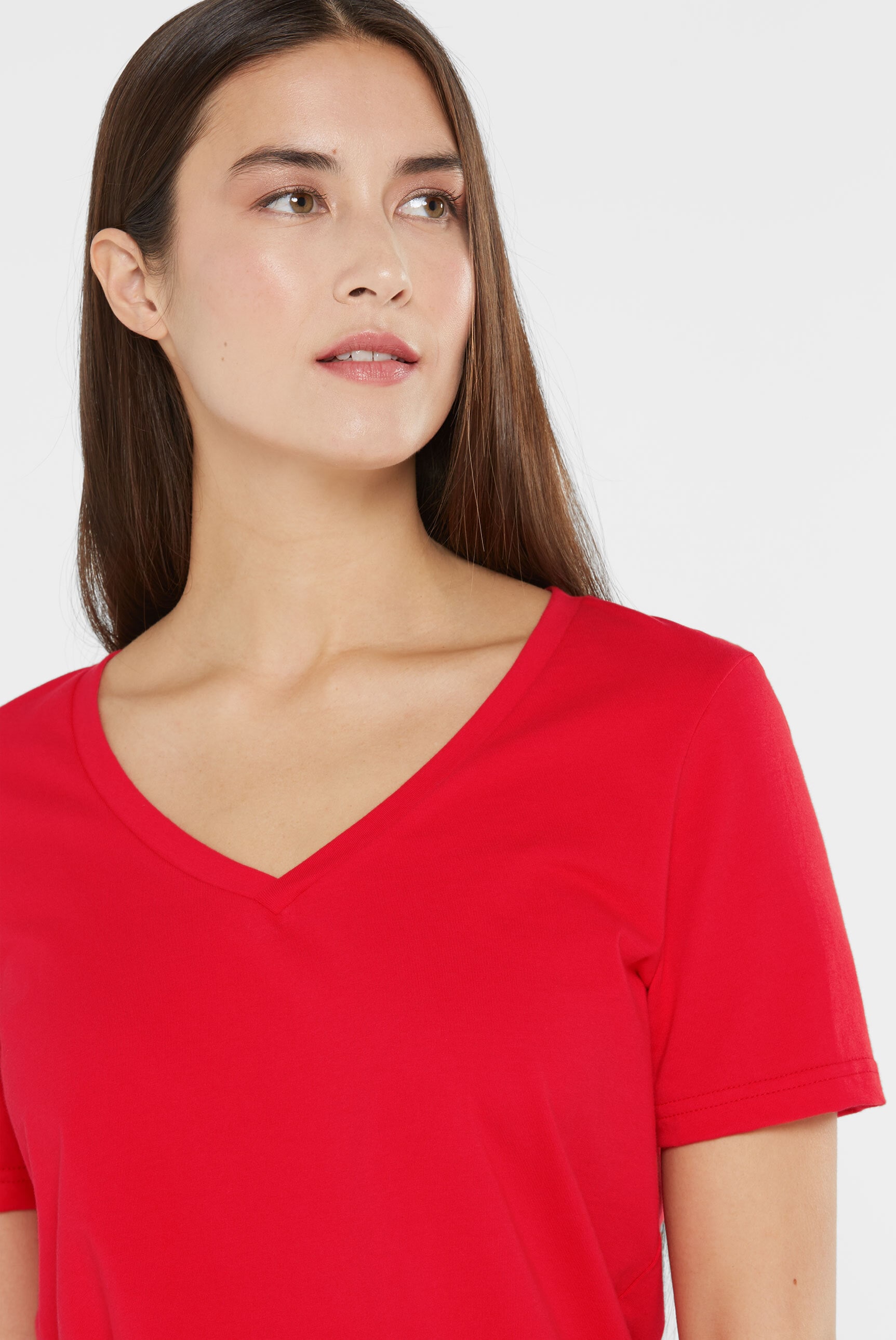 SENSES.THE LABEL V-Shirt, aus Baumwolle