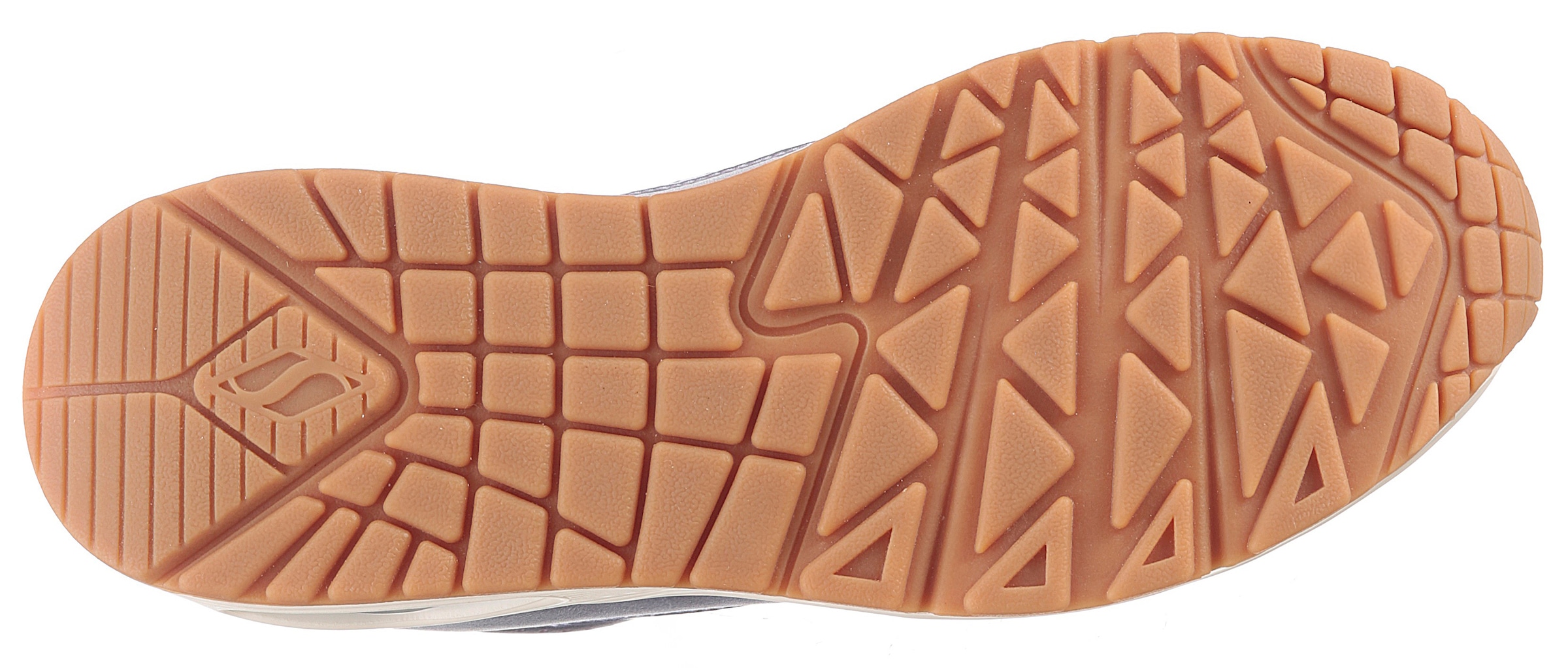 Skechers Sneaker »UNO-METALLIXS«, Keilsneaker, Plateausneaker, Schnürschuh, Halbschuh im Metallic-Look
