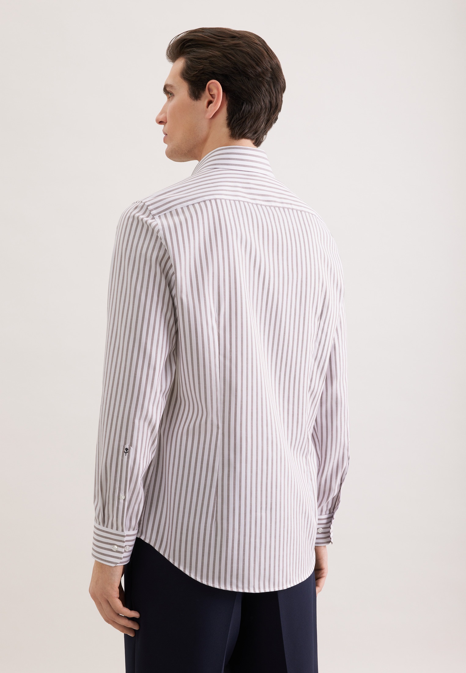 seidensticker Businesshemd "Schwarze Rose" Shaped 1/1 Kentkragen Gestreift günstig online kaufen