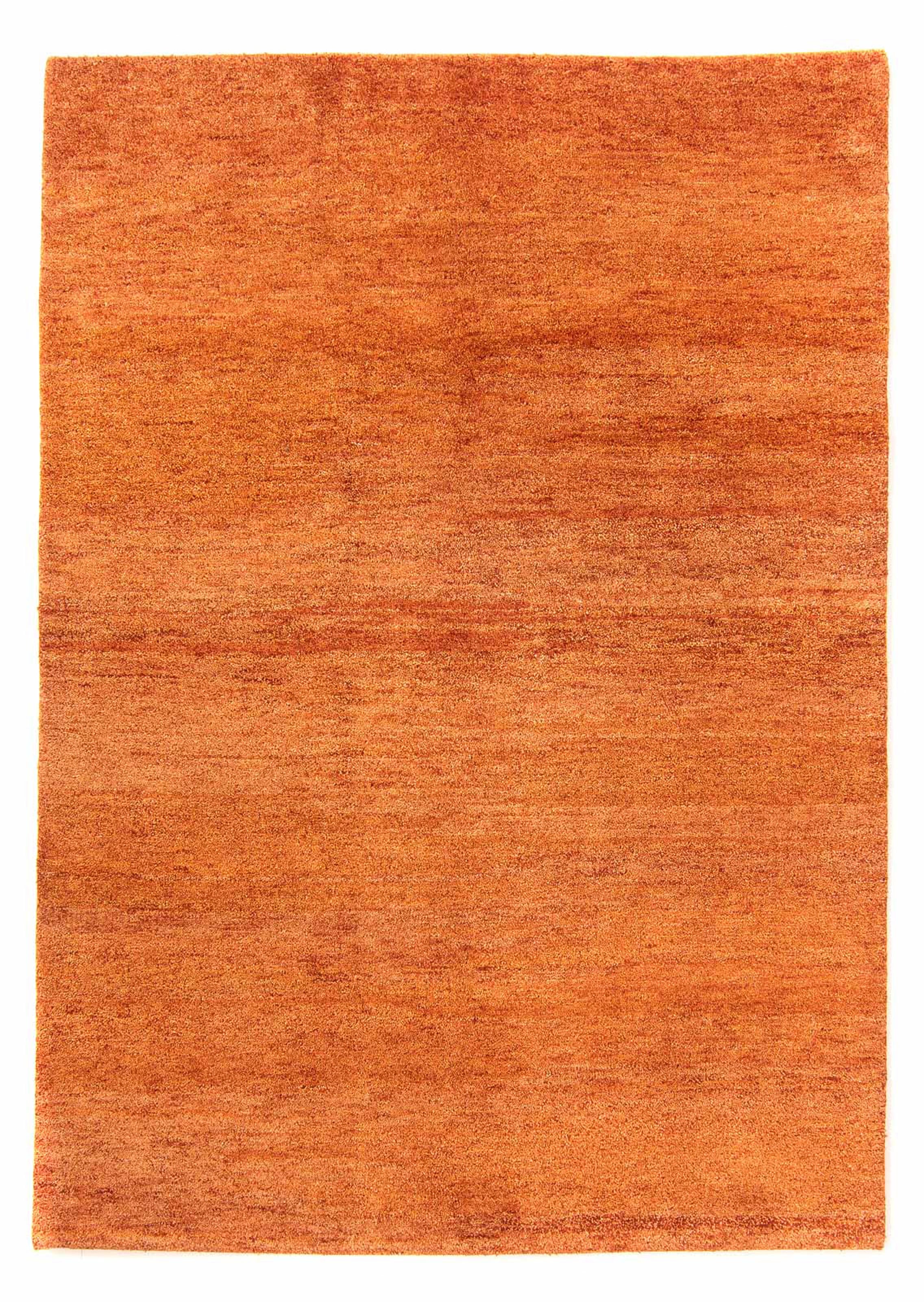 morgenland Wollteppich »Gabbeh - Indus - 196 x 143 cm - braun«, rechteckig,  Wohnzimmer, Handgeknüpft, Einzelstück mit Zertifikat | BAUR