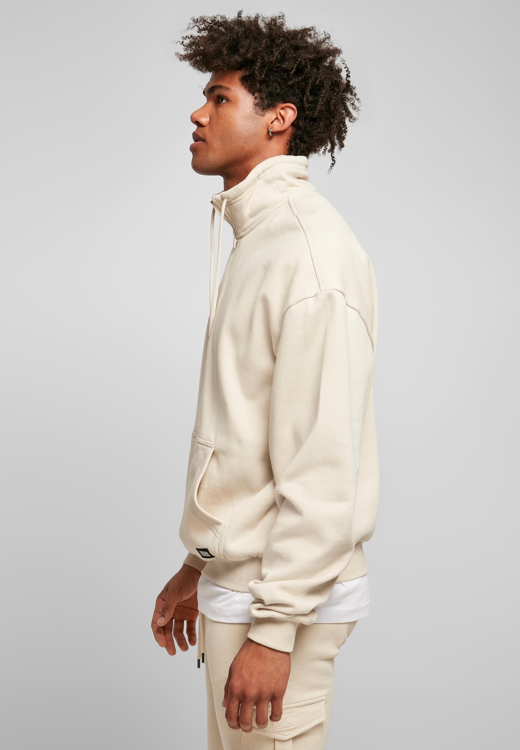 URBAN CLASSICS Sweatjacke »Urban Classics Herren Organic Drawstring Troyer«