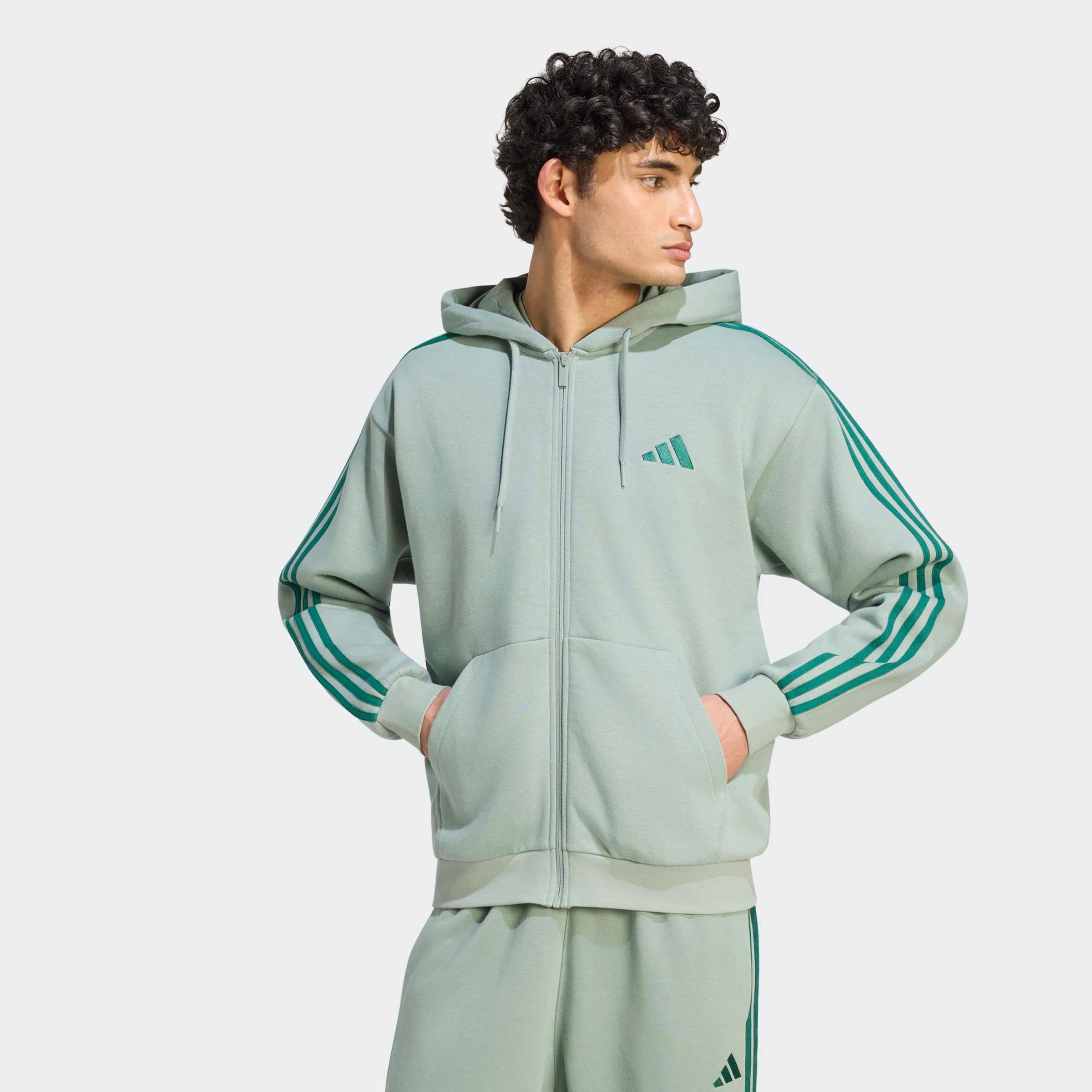 adidas Sportswear Kapuzensweatshirt »ESSENTIALS 3-STREIFEN FLEECE«
