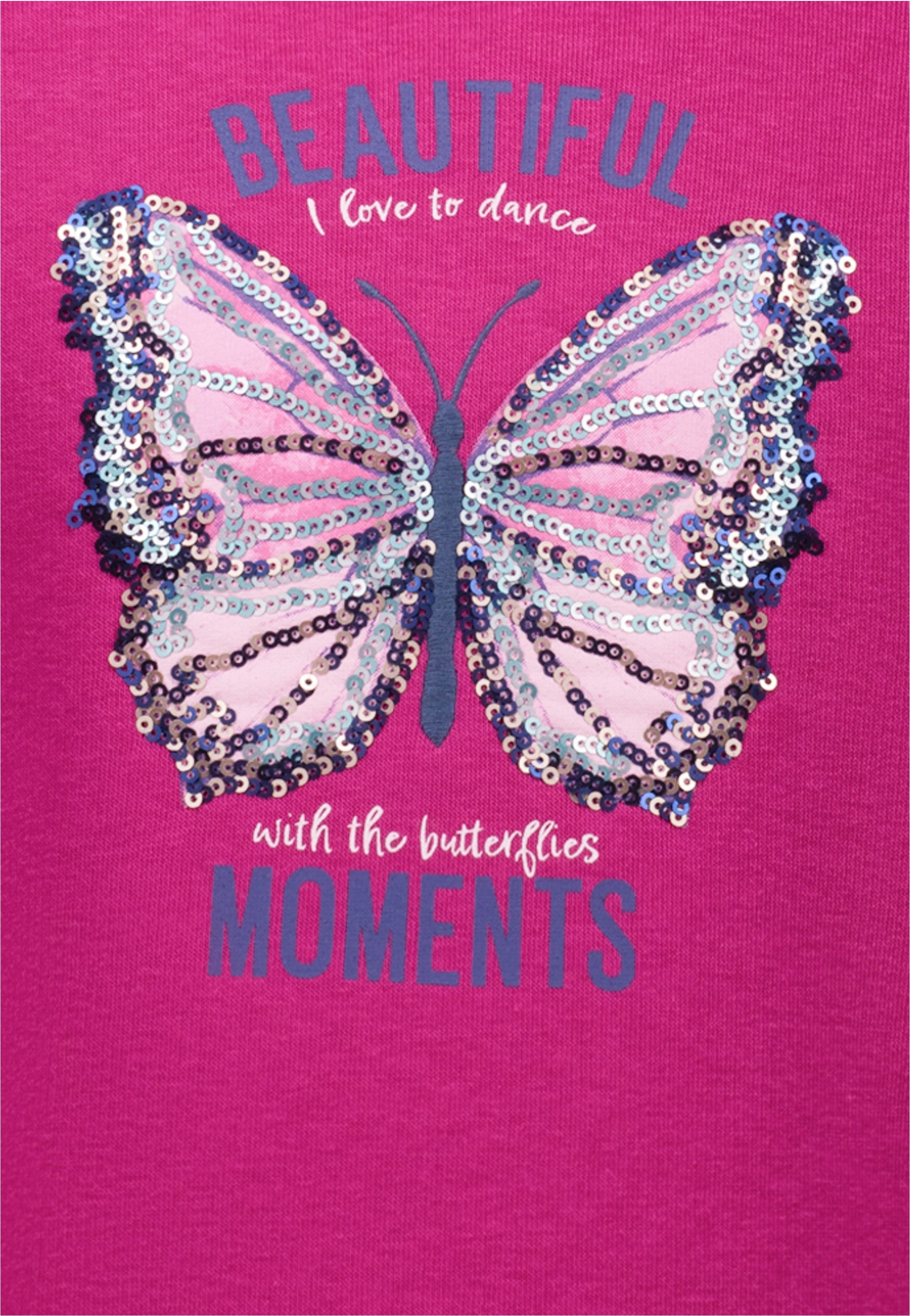 SALT AND PEPPER Sweatshirt »BEAUTIFUL MOMENTS«, mit Schmetterling aus Pailletten