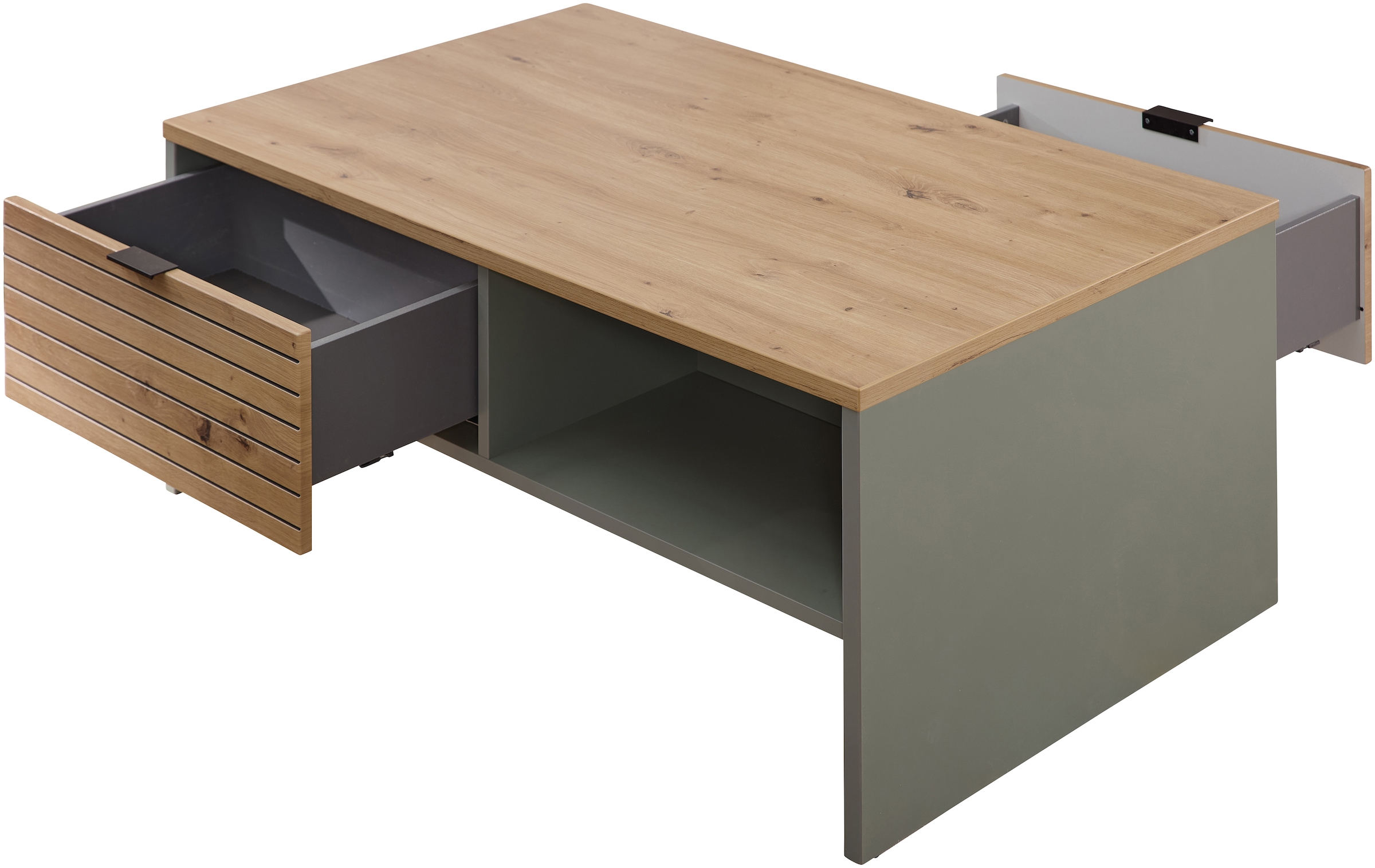 Innostyle Couchtisch »INA Couchtisch, 110 x 44 x 65 cm (B/H/T)«, (1 St.), 2 Schubladen, 2 offene Fächer