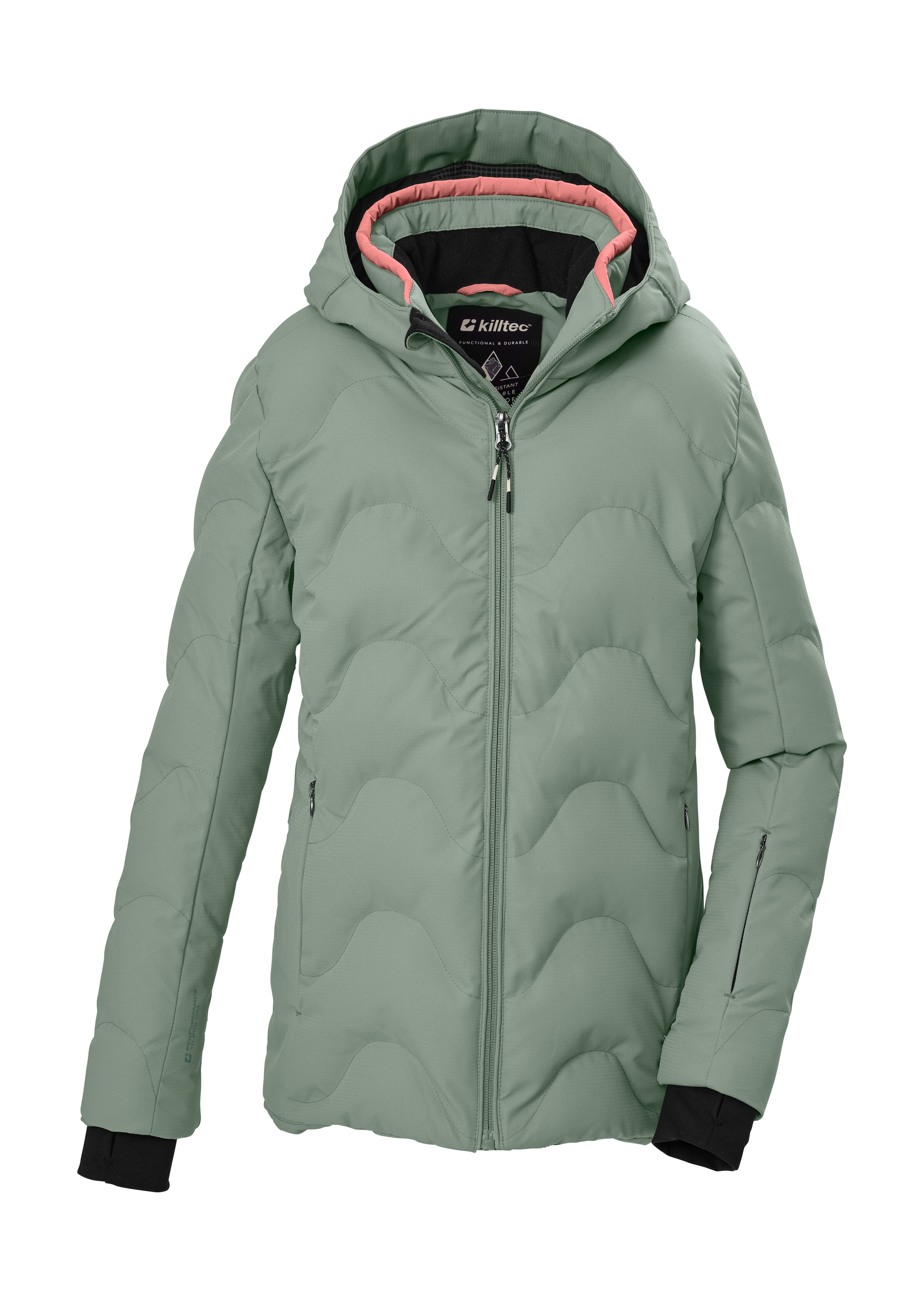 Killtec 1100000002199 "KSW 194 GRLS SKI JCKT" Winddichte, wasserabweisende Kinder-Ski-Steppjacke