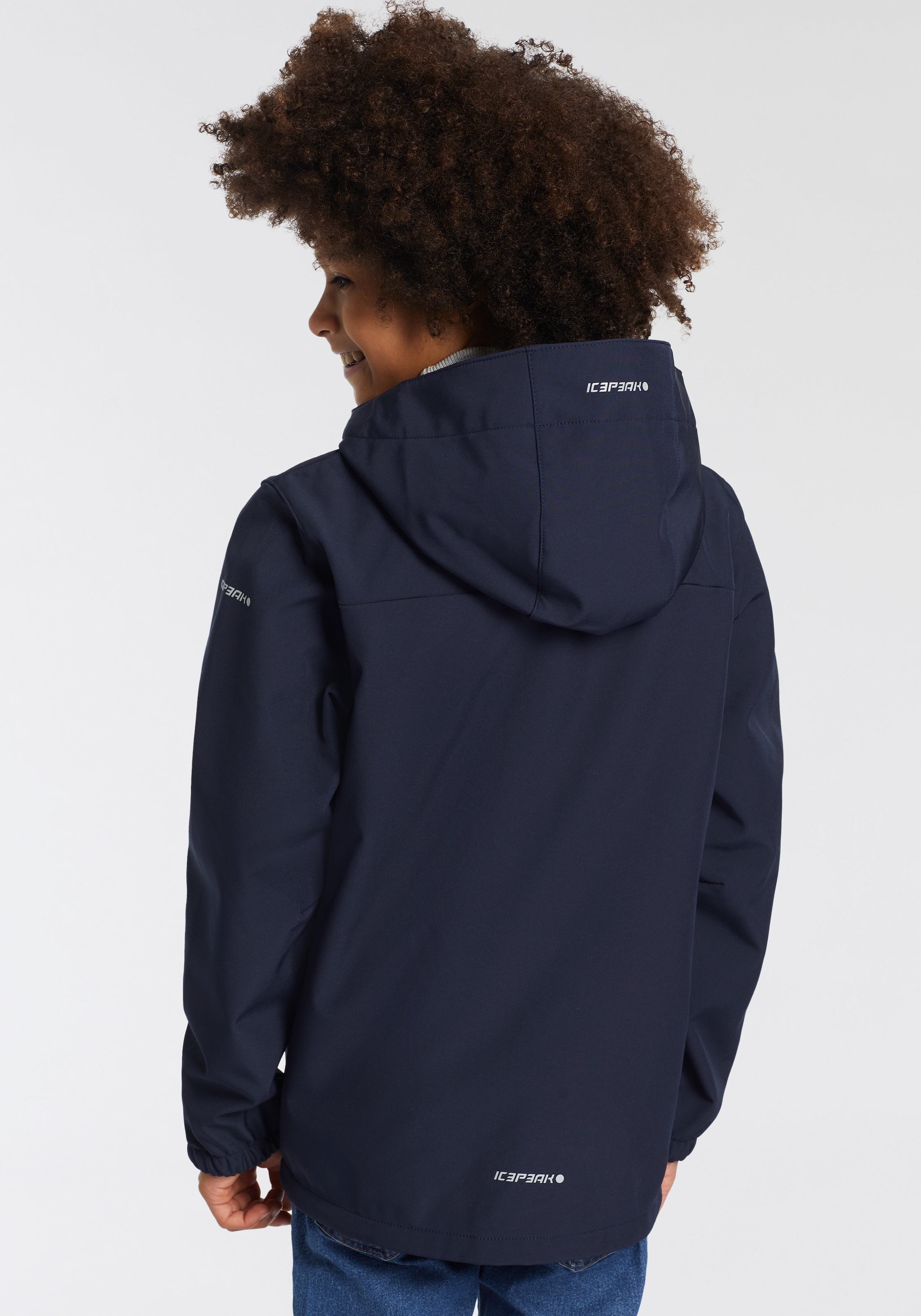Icepeak Softshelljacke »KONAN JR«, (1 St.), mit Kapuze