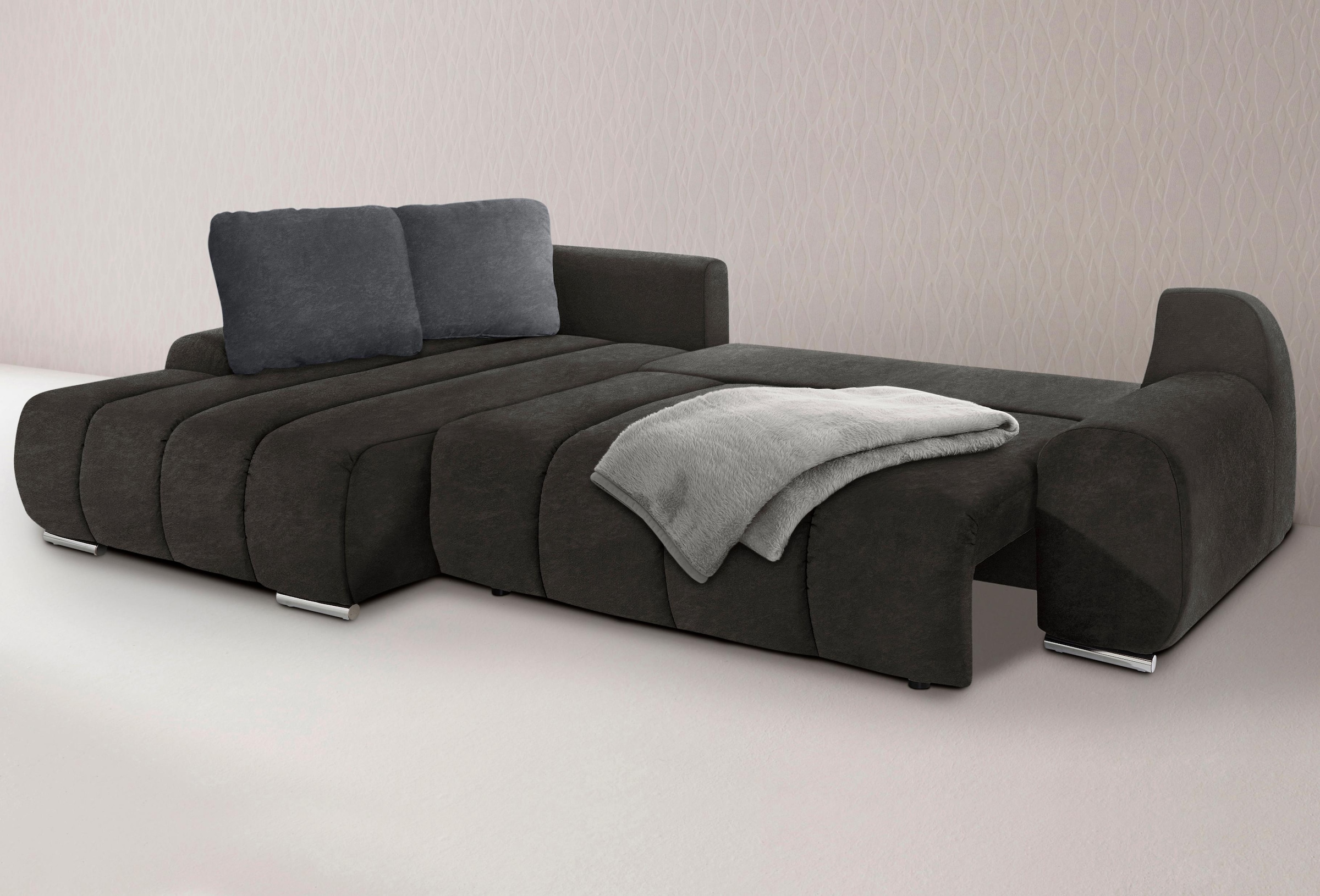 Home affaire Ecksofa "Bono L-Form" wahlweise mit Bettfunktion günstig online kaufen