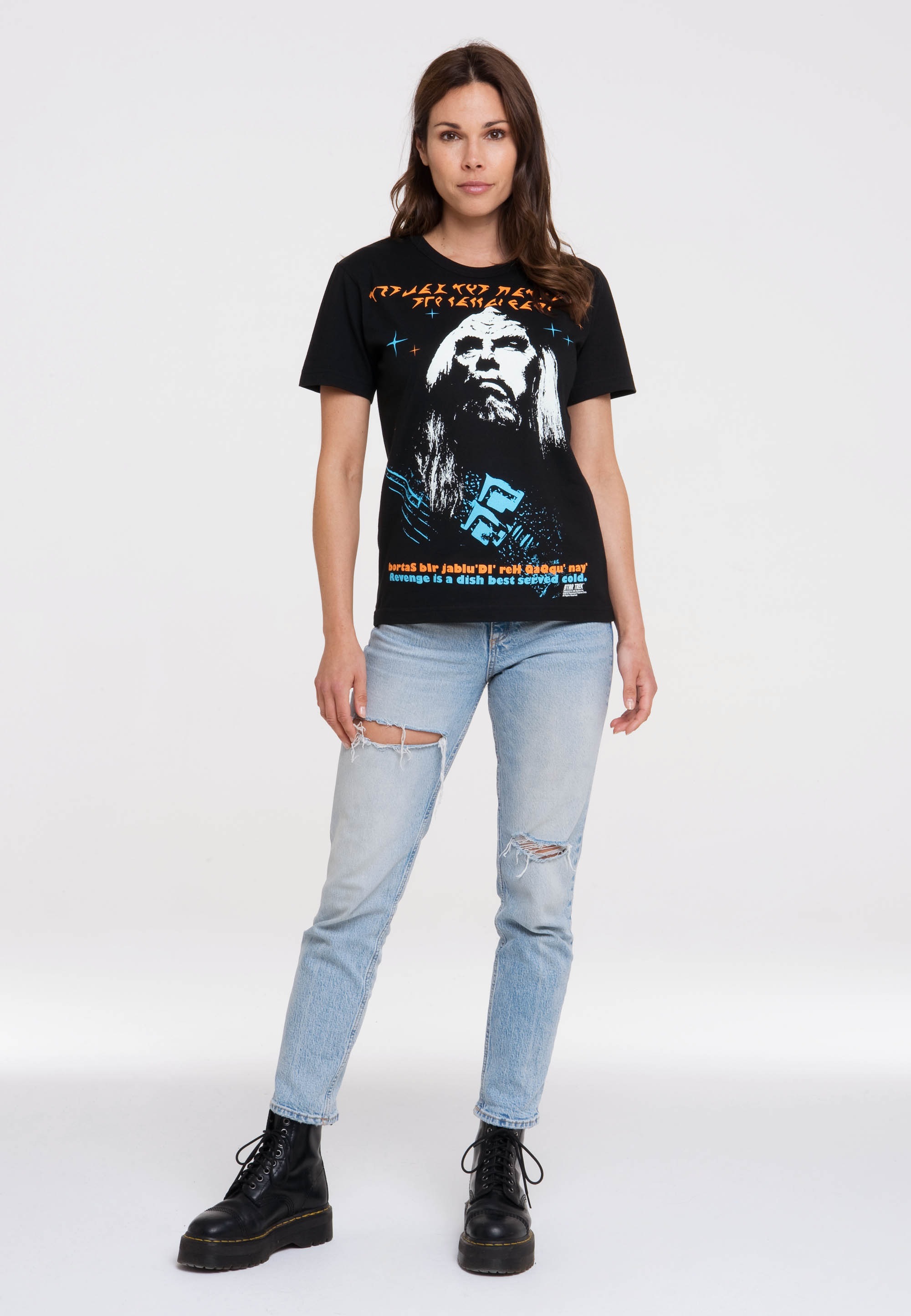 LOGOSHIRT T-Shirt »Star Trek - Klingon«, mit lizenziertem Print