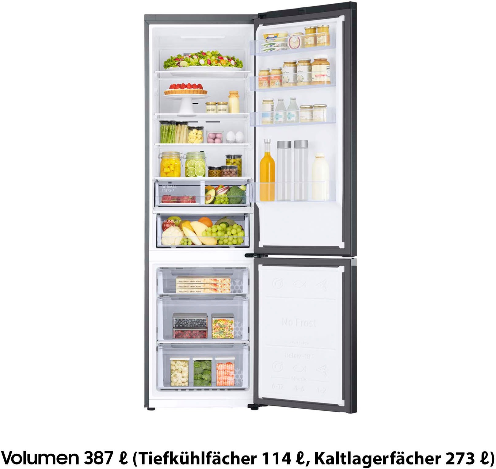 Samsung Kühl-/Gefrierkombination "RL38T607BB1" 203 cm hoch 59,5 cm breit günstig online kaufen