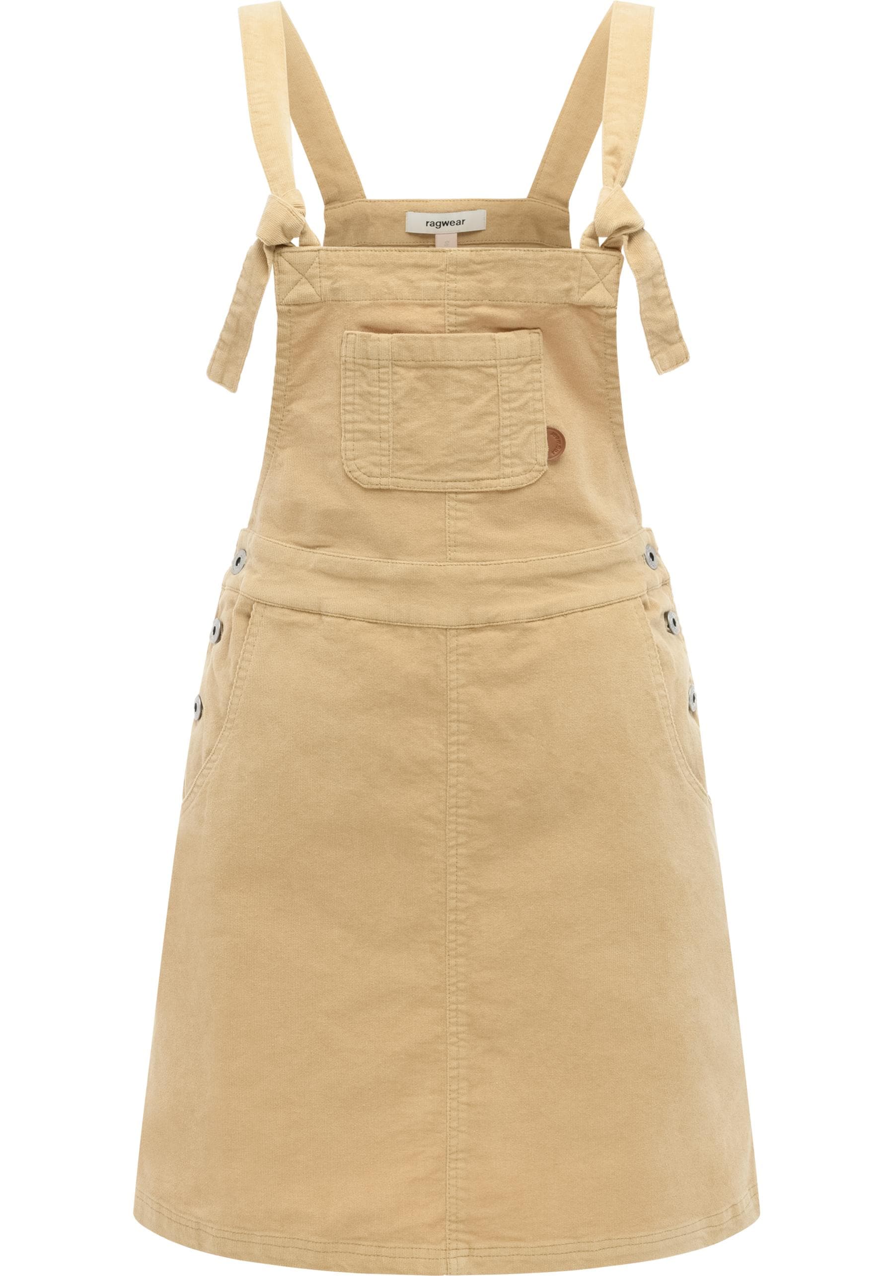 Ragwear Cordkleid »Zekke Cordy« Brusttasche | Eingrifftaschen Damen Latzkleid aus Babycord-Material