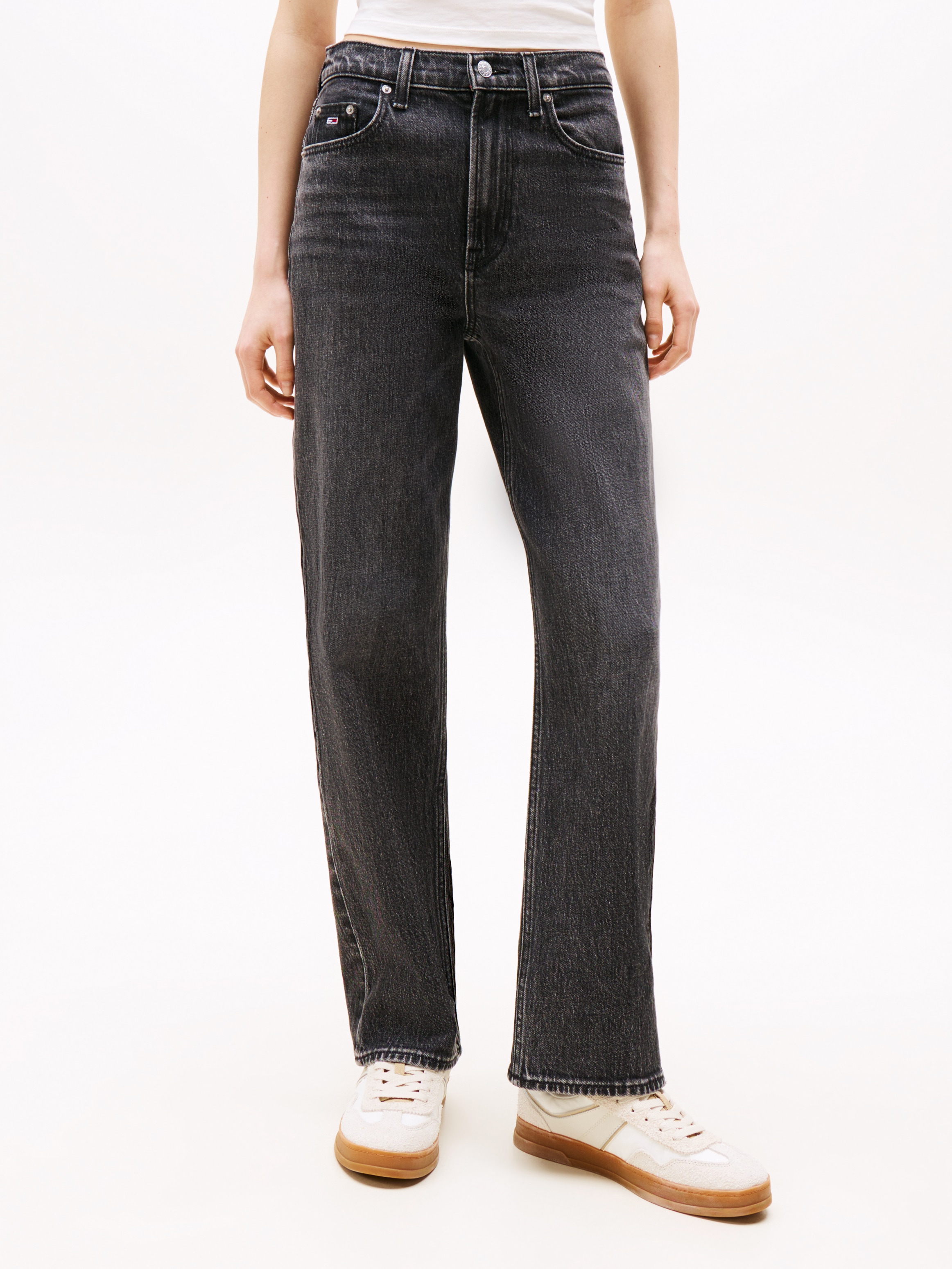 Tommy Jeans Straight-Jeans »LAYLA HR SLIM STR«, in Knöchellänge