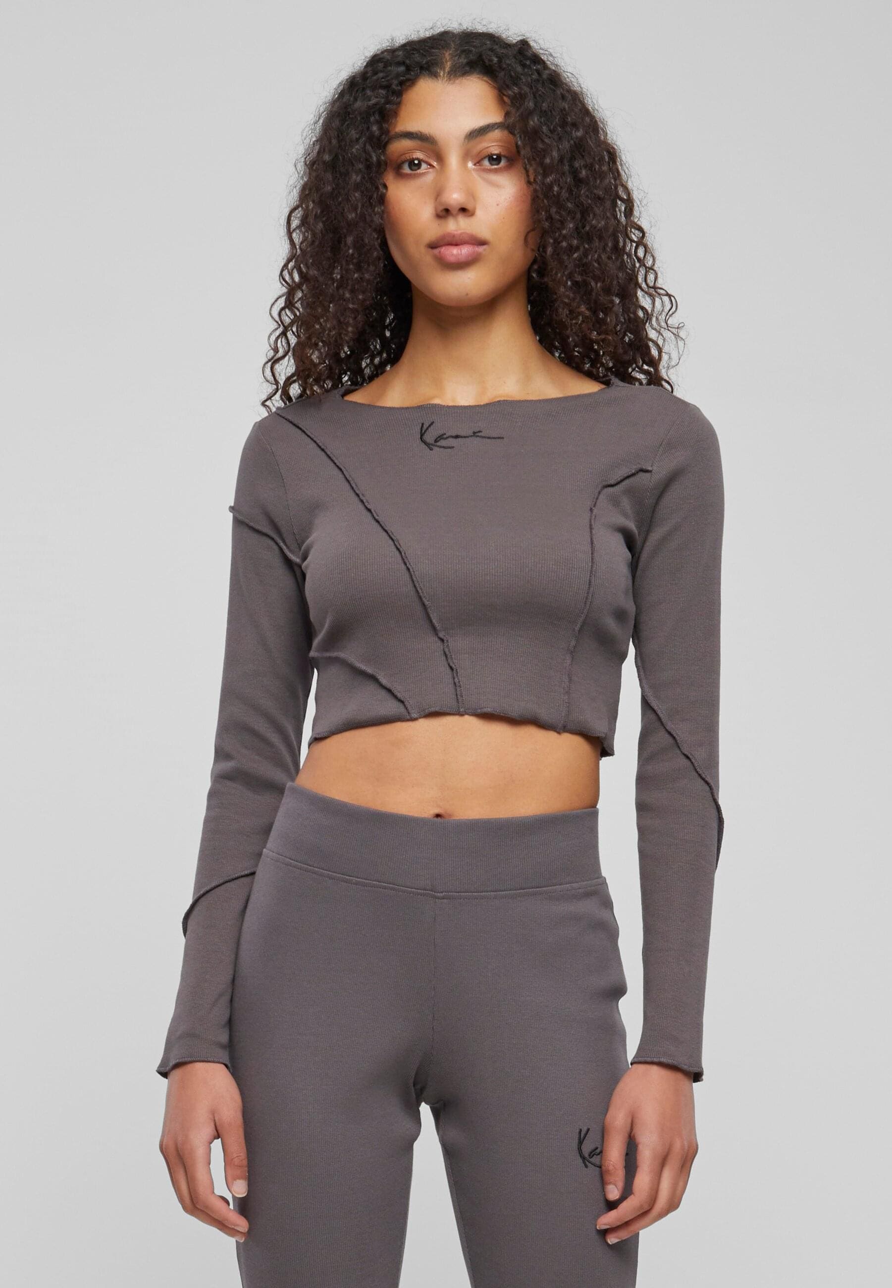Karl Kani Langarmhemd »Karl Kani Damen KW233-037-2 KK Small Signature Rib Ls«, (1 tlg.)