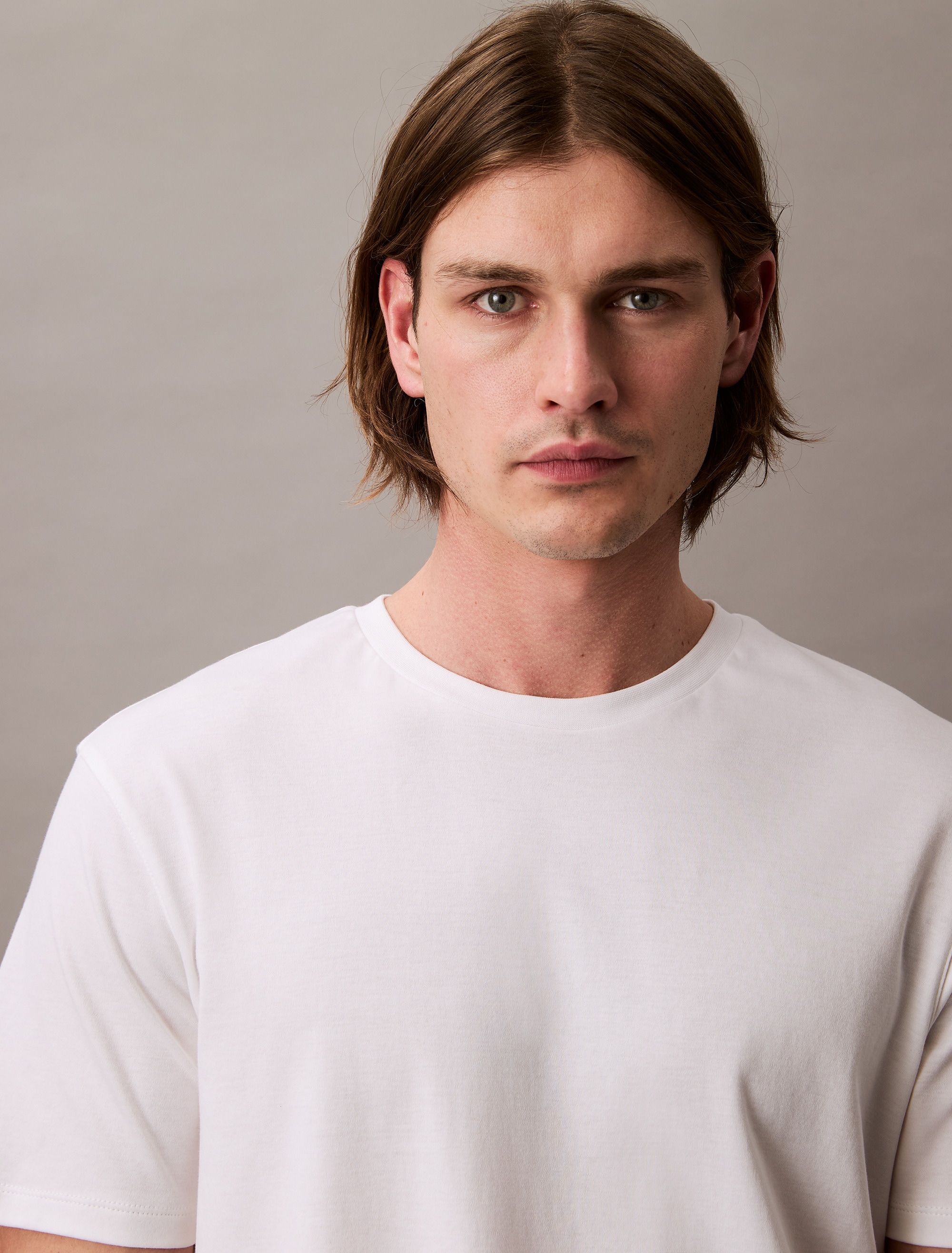 Calvin Klein T-Shirt »SS NA WHSL SUPIMA CREWNECK TEE« Rundhalsausschnitt, regular fit
