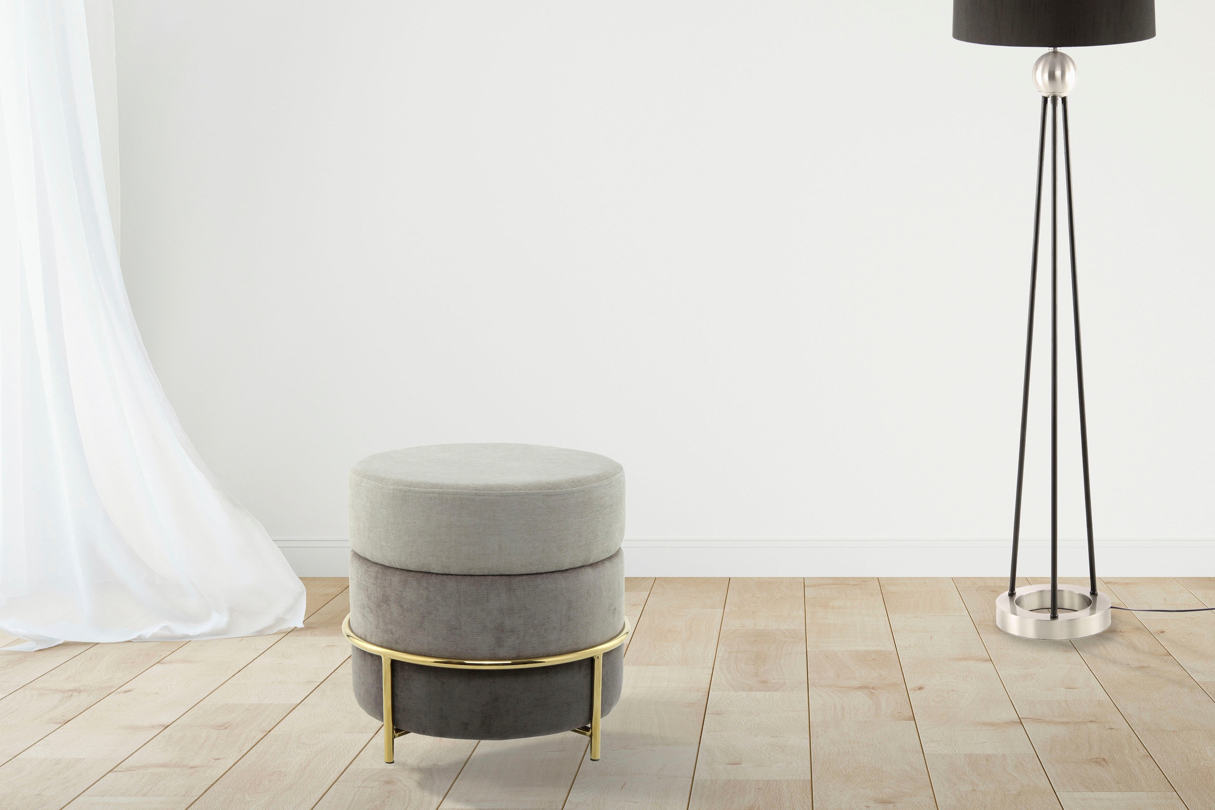 Kayoom Sitzhocker "Hocker Matilda 225, Komfortable runde Form, Gemütlicher günstig online kaufen