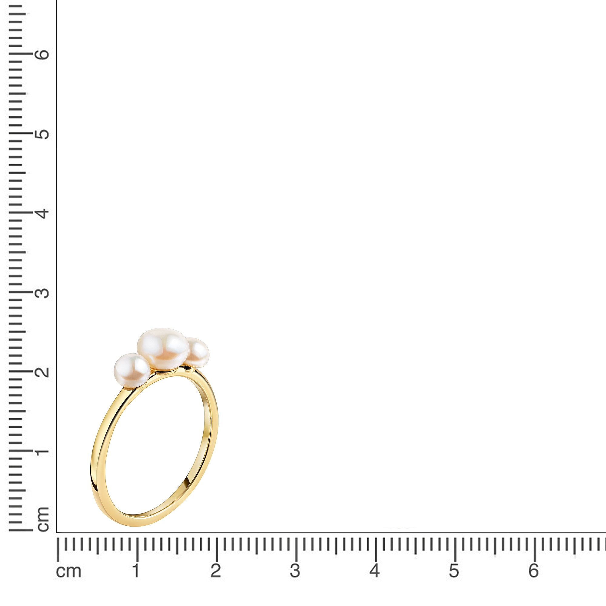 Firetti Perlenring »Schmuck Geschenk Silber 925 Fingerring Damenring Ring« mit Süßwasserzuchtperle