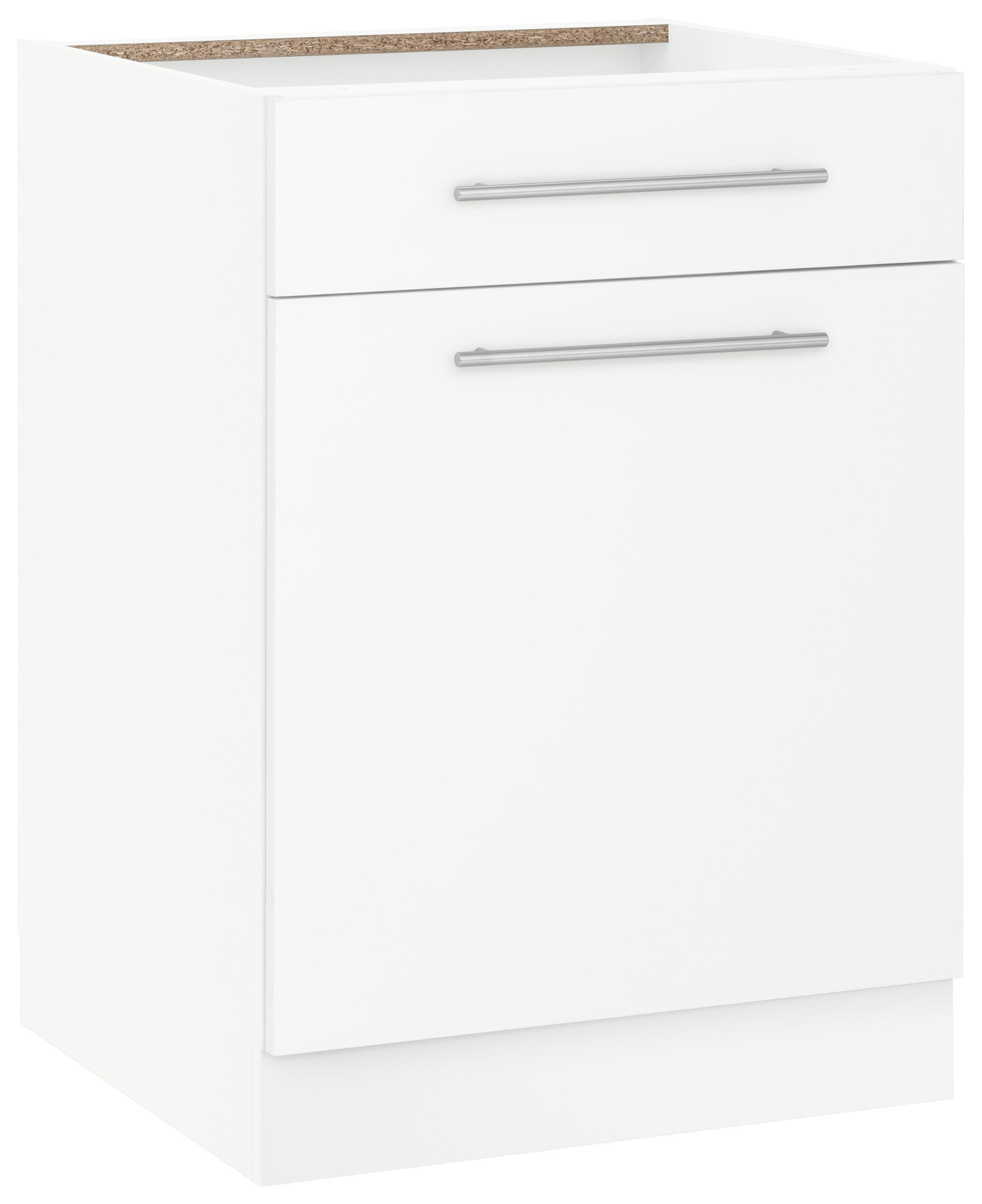 wiho Küchen Unterschrank "Flexi2, Breite 60 cm, Soft-Close bei der Tür" mit Schubkasten, inkl. verstellbaren Einlegeboden