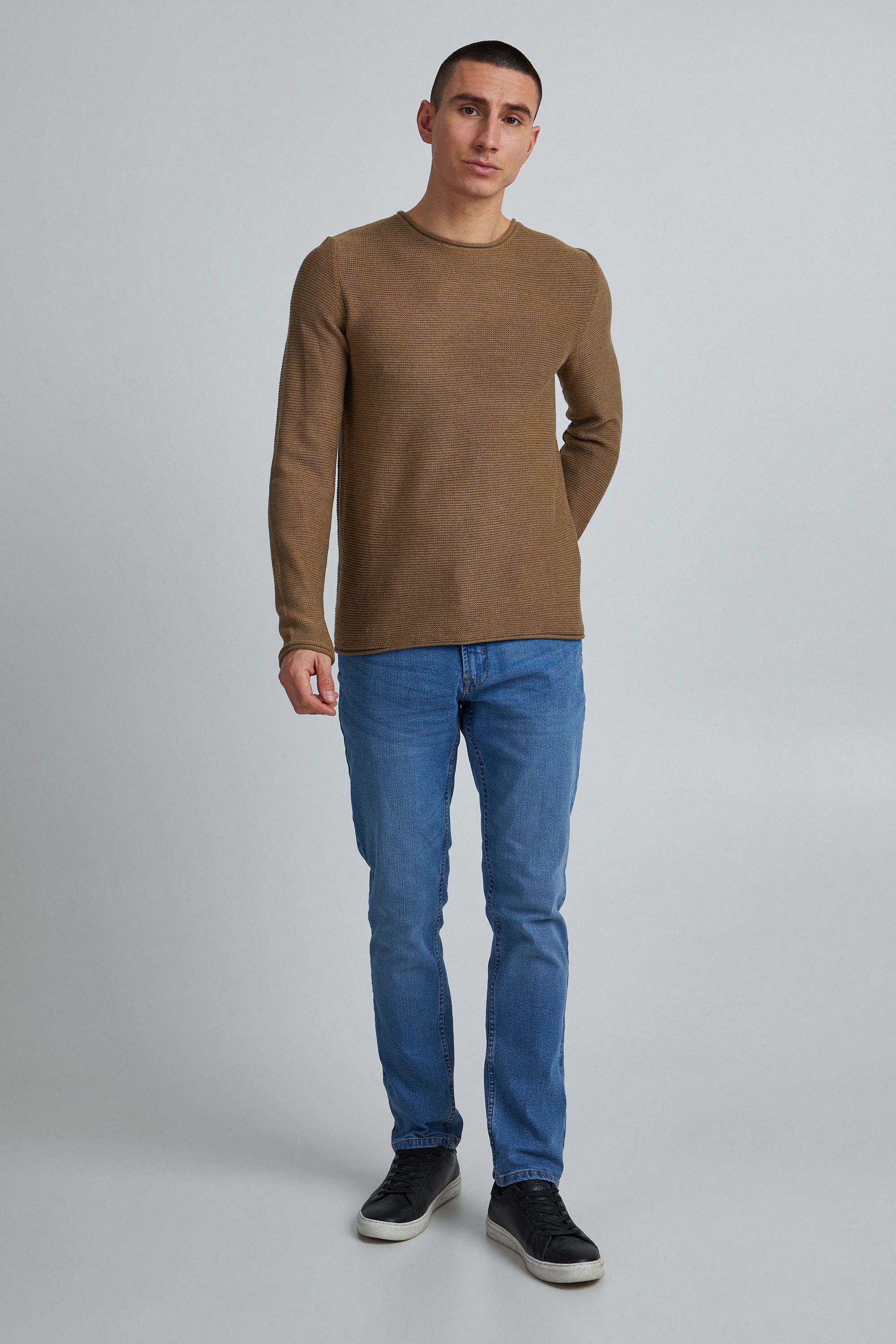 Solid Strickfleece-Pullover "Strickpullover SDJarah"