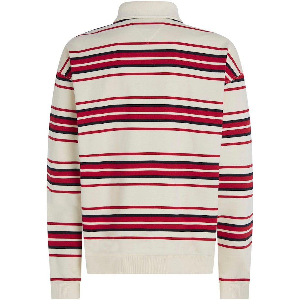 Tommy Hilfiger Rugbyshirt »MONOTYPE STRIPE RUGBY«, Markenstickerei