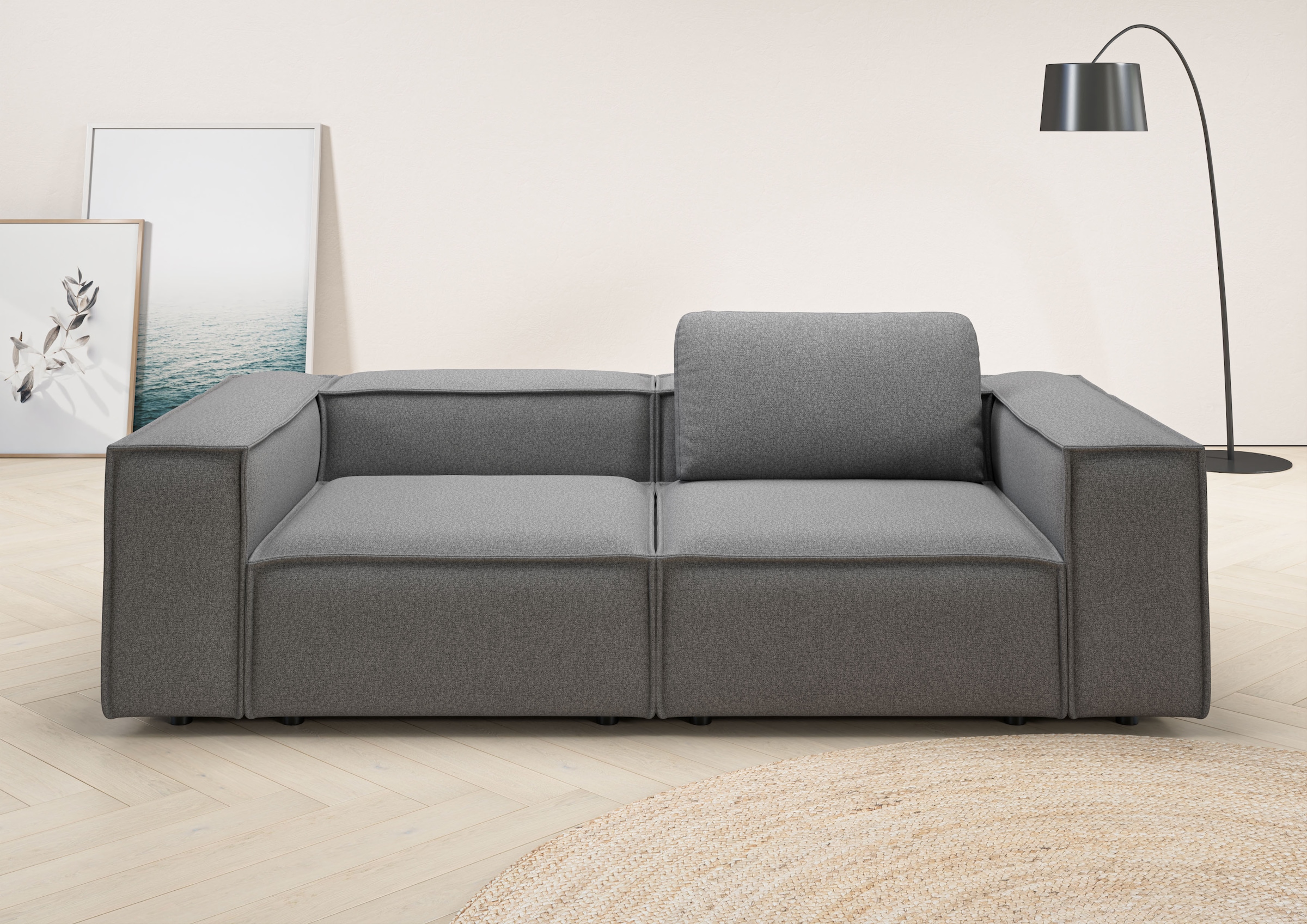 Home affaire 2-Sitzer "Watertown, modernes Sofa 246 cm breit, auch in Feinc günstig online kaufen