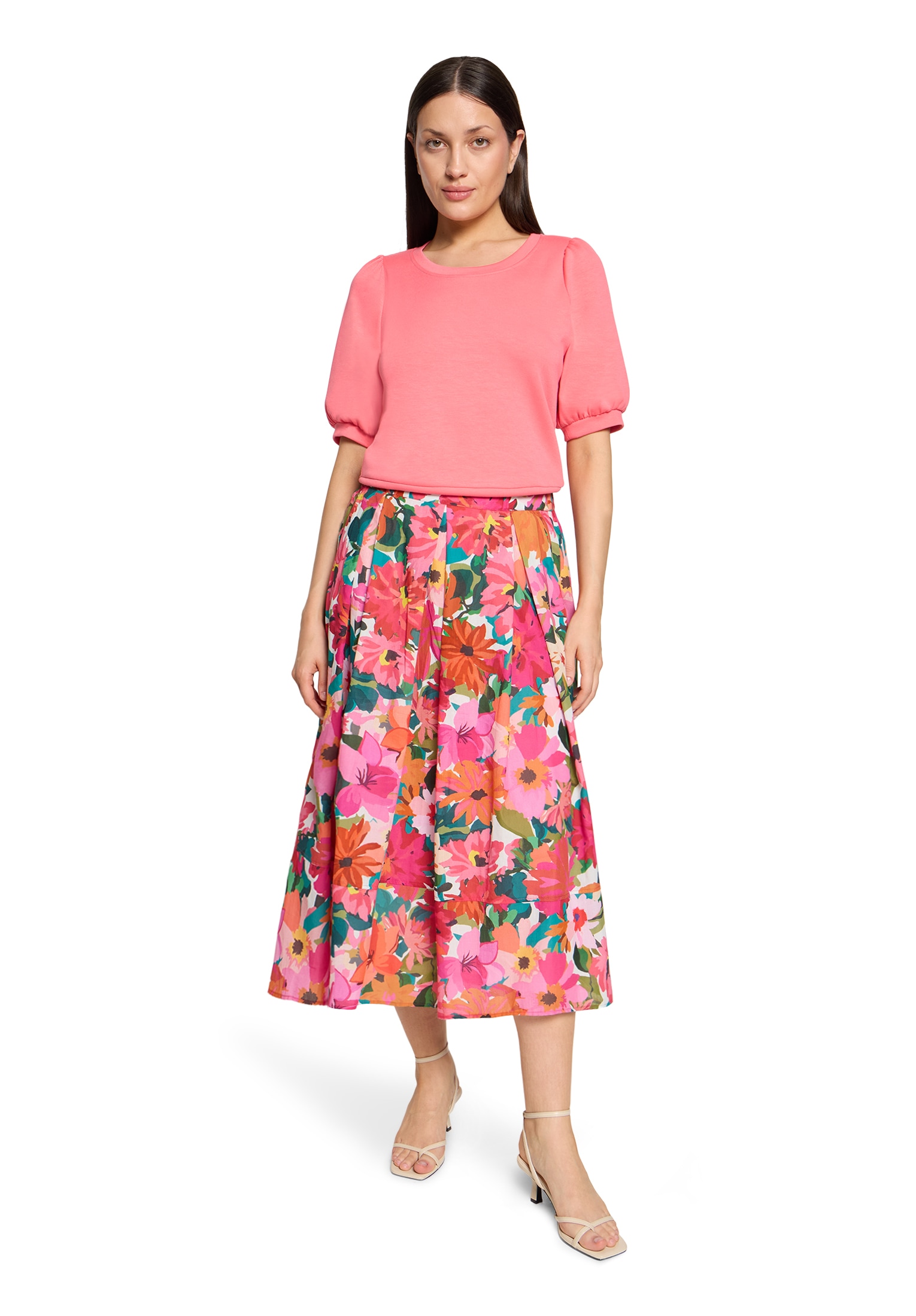 Vera Mont Kurzarmshirt »Damen mit Rundhalsausschnitt« 1