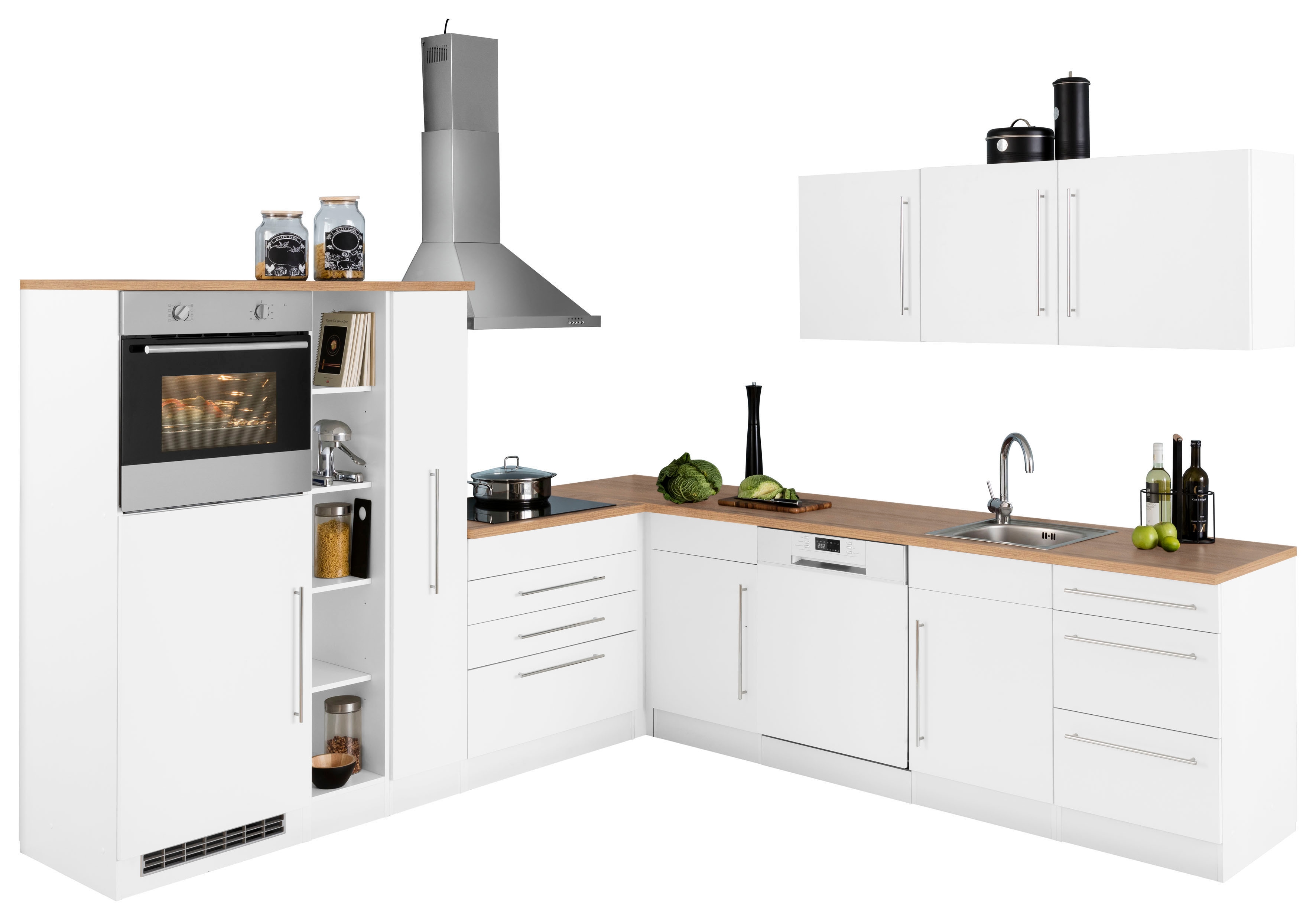 KOCHSTATION "KS-Samos" Stellbreite 260x270 cm, wahlweise mit E-Geräten und Induktion