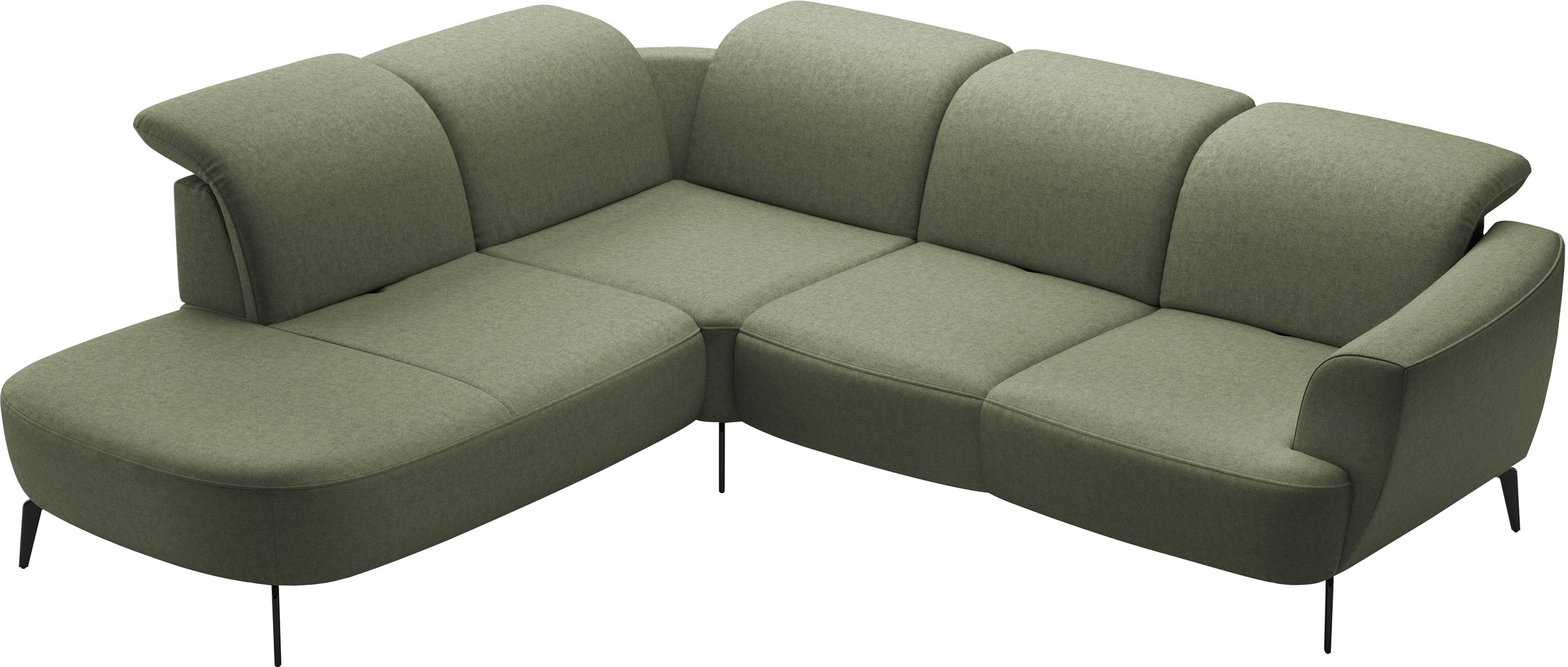 sit&more Ecksofa »Zoe«, ink.Sitztiefenverstellung, wahlweise mit Kopfteilverstellung