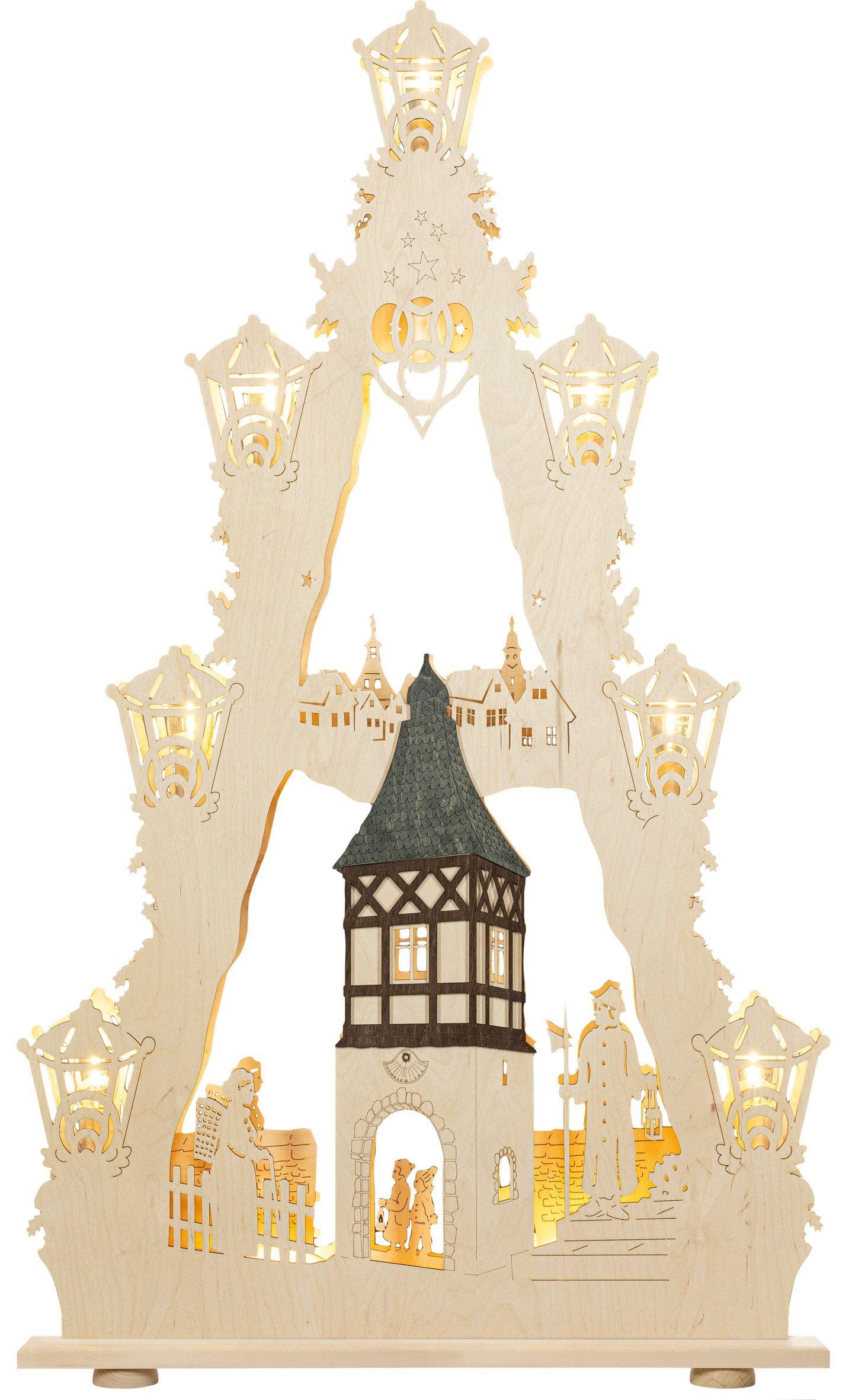 SAICO Original LED Schwibbogen "XXL-3D-Lichterspitze, Burgromantik" LED-Bel günstig online kaufen