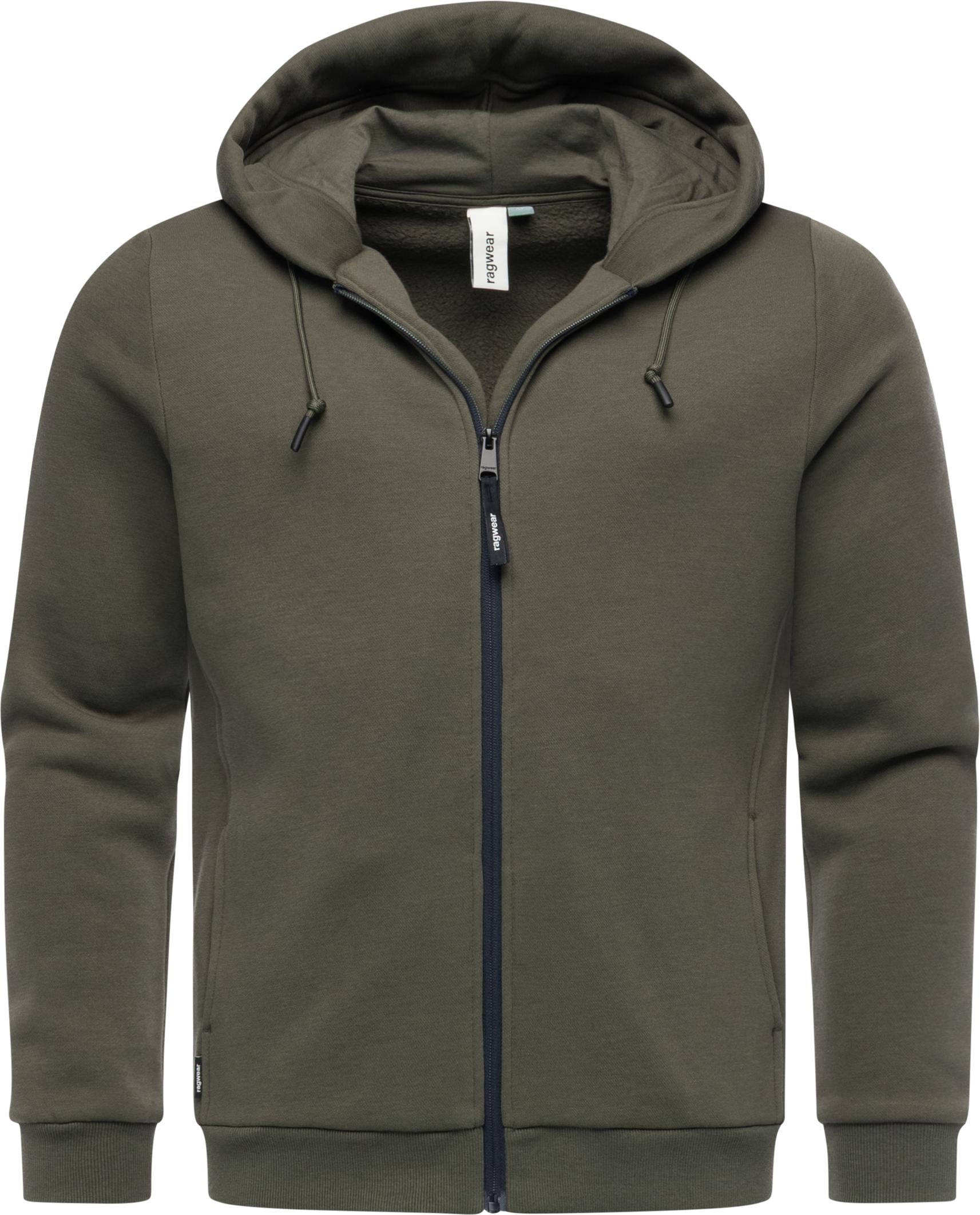 Ragwear Sweatjacke »Wernons« Weiche Herren Alltagsjacke mit verstellbarer Kapuze