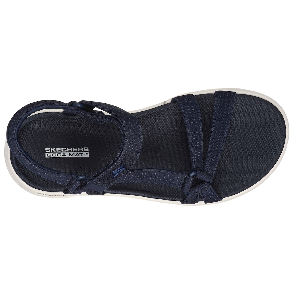 Skechers Sandale »GO WALK FLEX SANDAL-SUBLIME-X«, Sommerschuh, Sandalette, Klettschuh, mit Goga Mat Footbed
