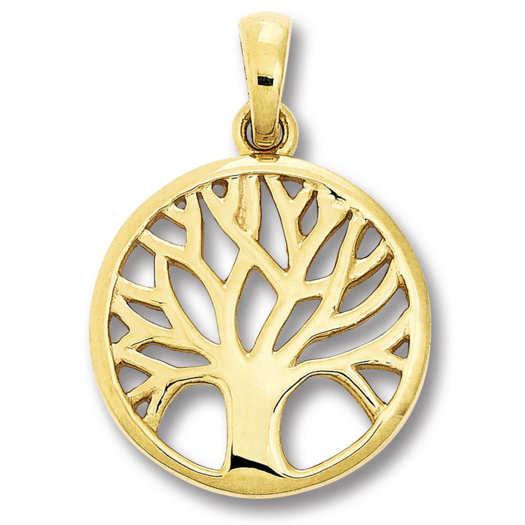 Gold 333 bestellen Anhänger | ELEMENT »Lebensbaum BAUR Kettenanhänger Schmuck Damen Lebensbaum ONE Gelbgold«, aus