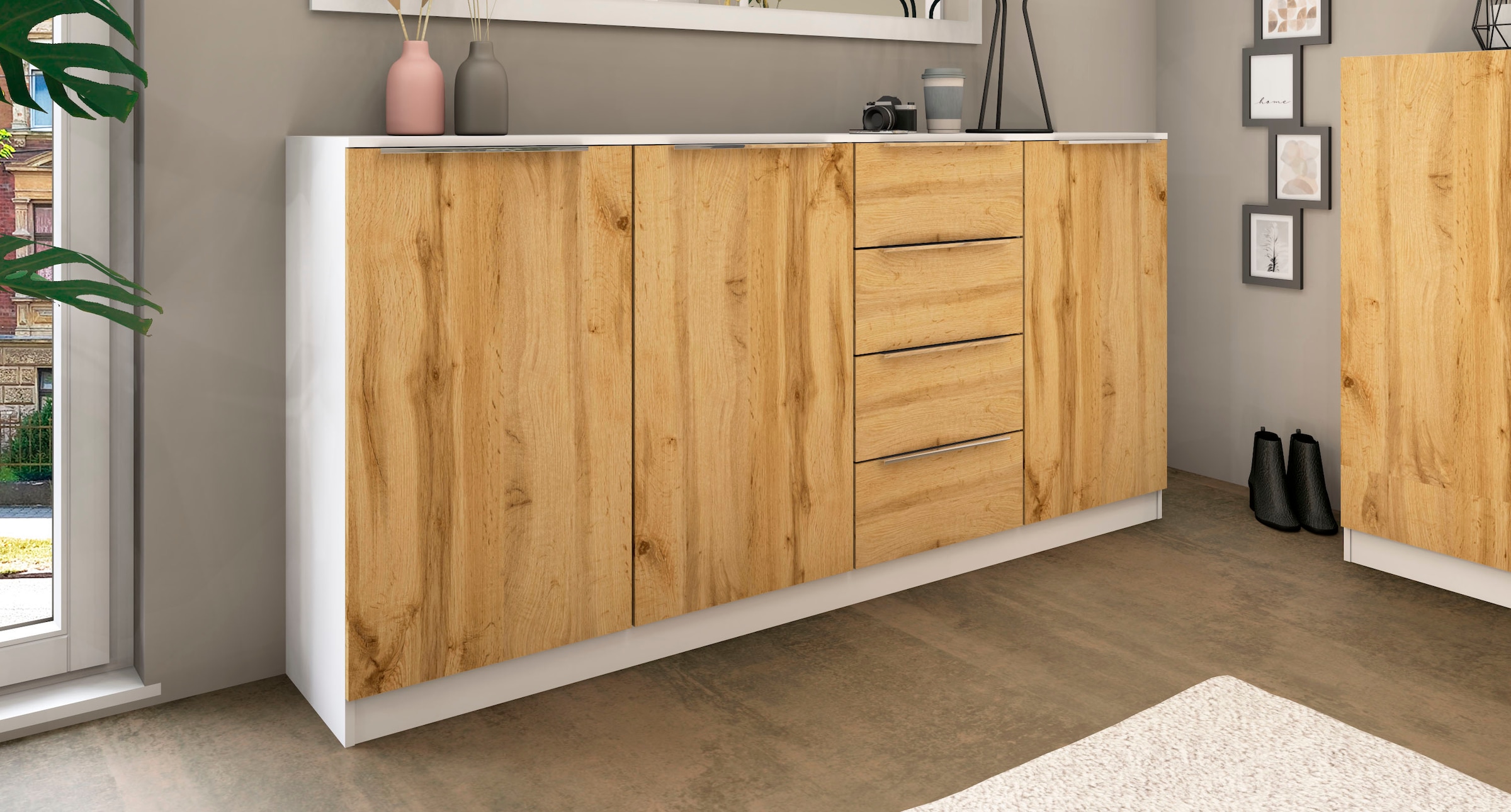 borchardt Möbel Highboard »Oliva«, Breite ca. 200 cm