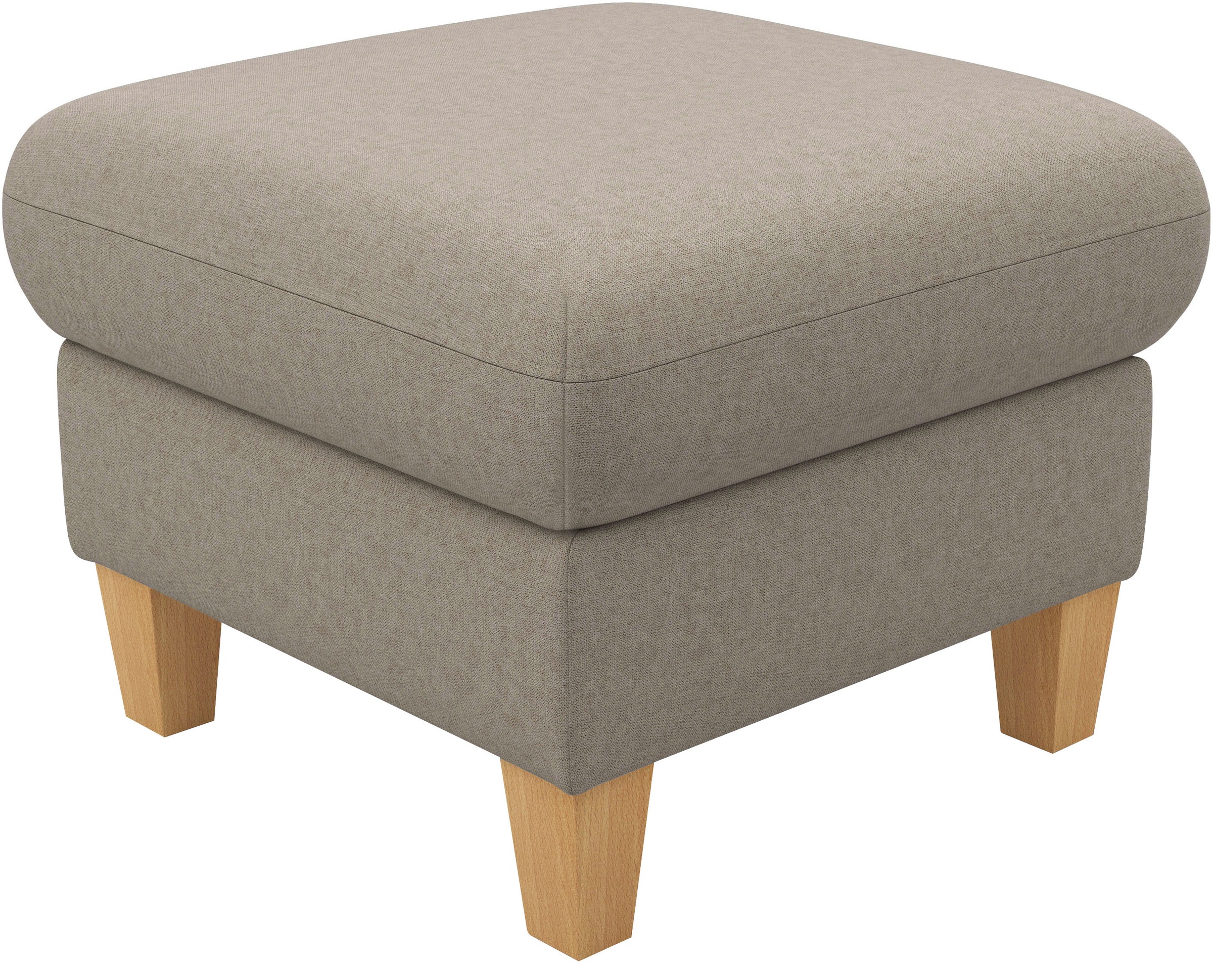 Home affaire Polsterhocker "Rochelle", (1 St.), Massive 12 cm Holzbeine günstig online kaufen