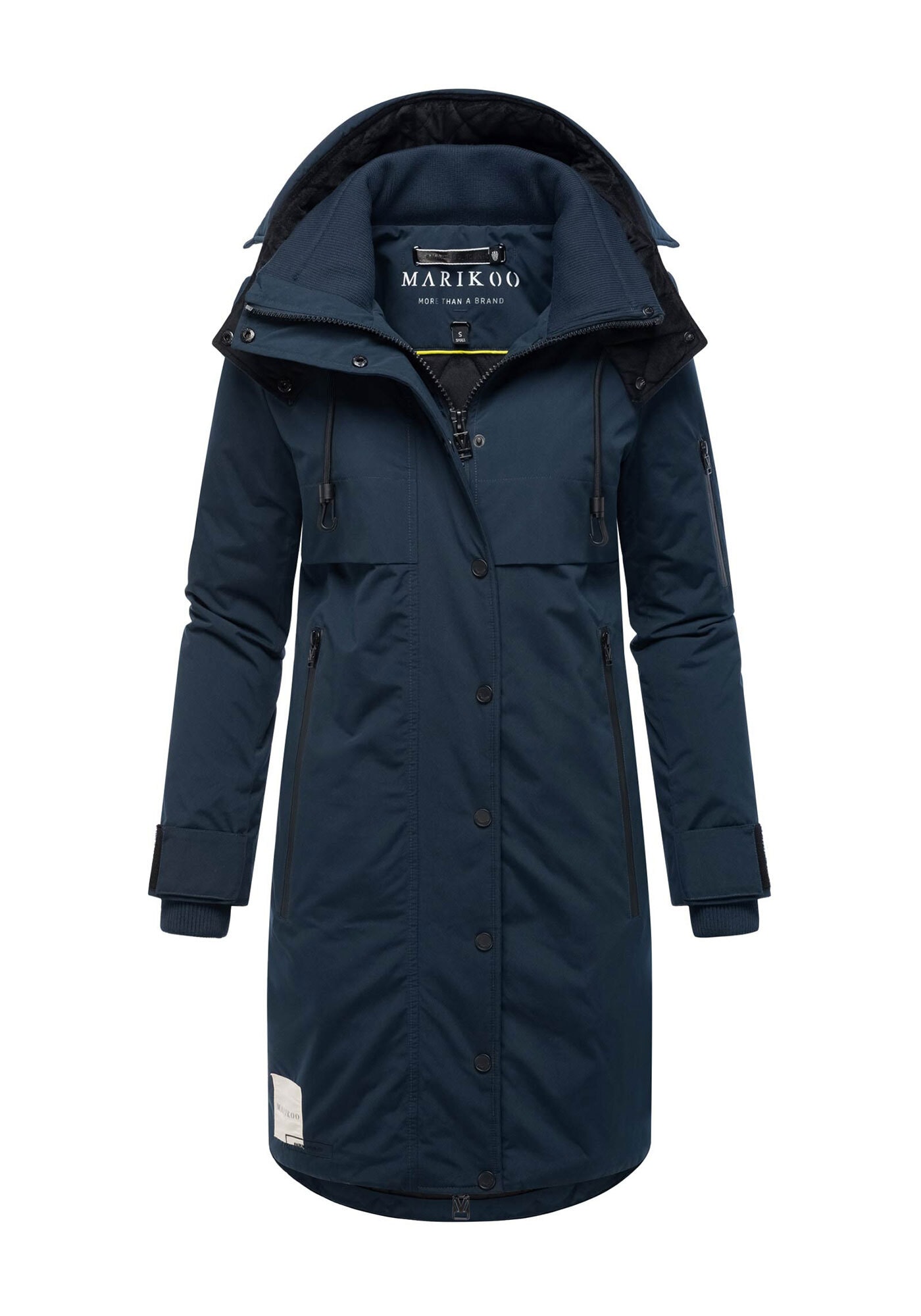 Marikoo Winterjacke »Anoukaa«, langer Parka mit abnehmbarer Kapuze