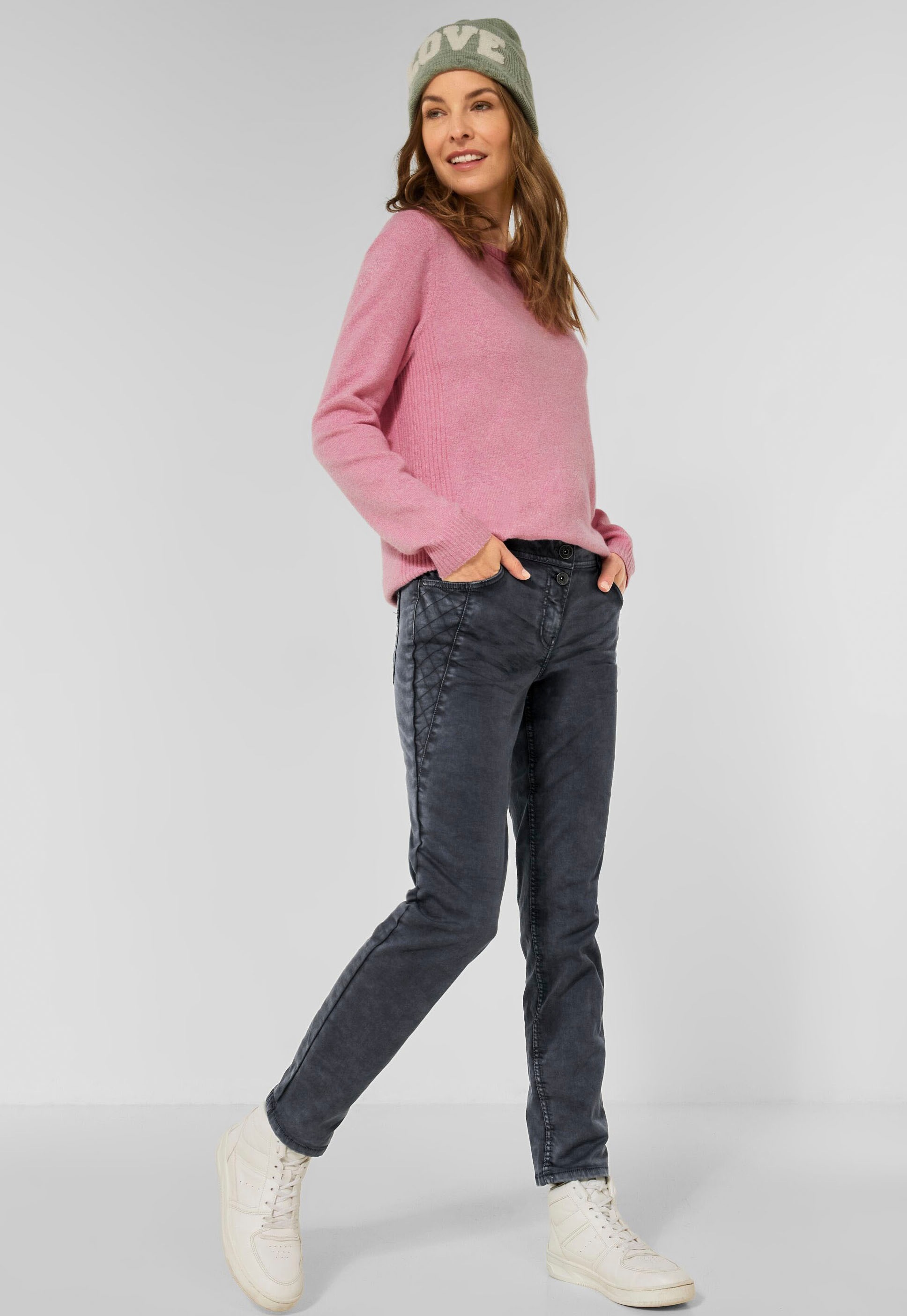 bestellen in für | BAUR »Style Stretch-Hose Scarlett«, geknitterter Cecil Optik