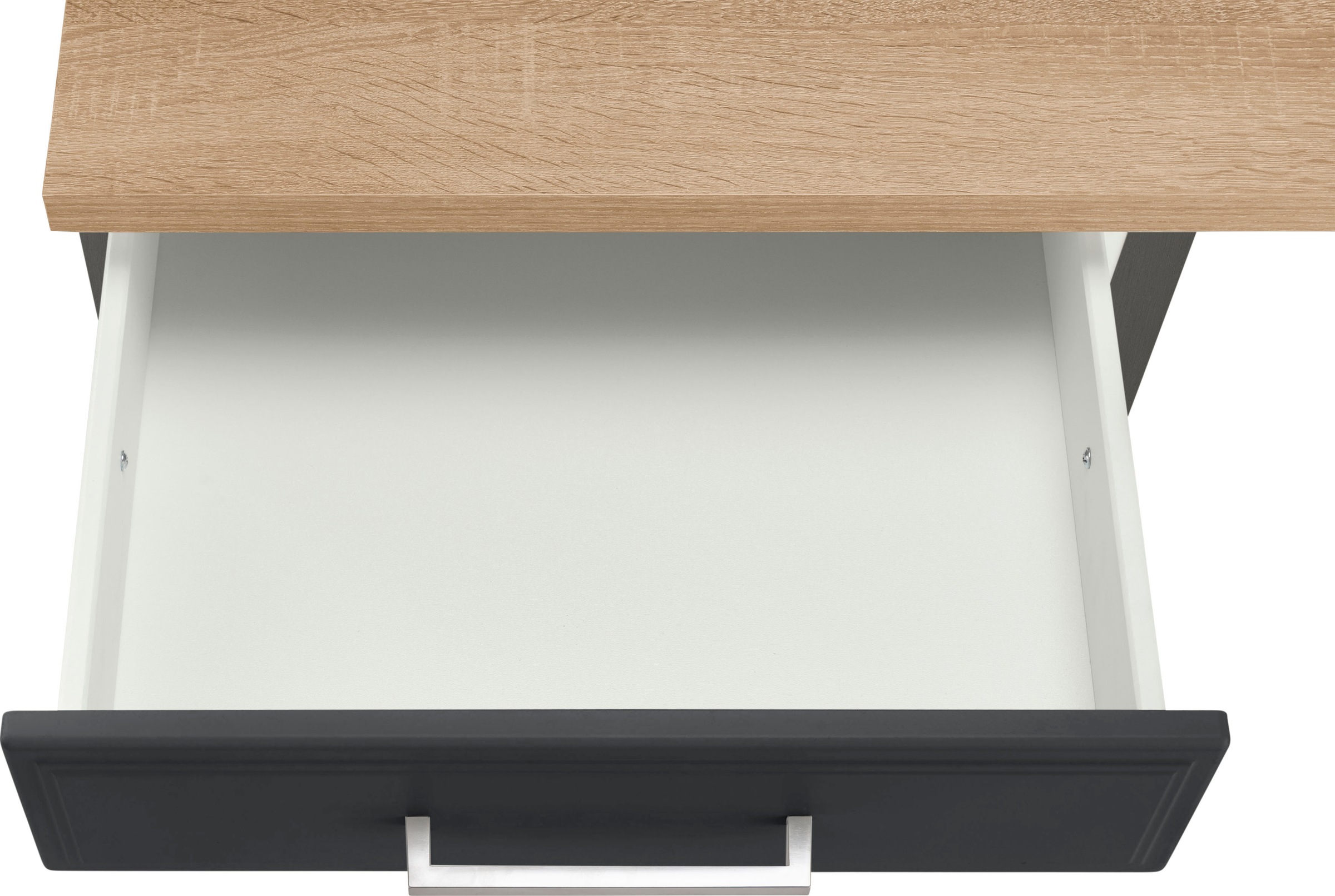 HELD MÖBEL Winkelküche »Stockholm«, Stellbreite 220/220 cm, mit hochwertigen MDF Fronten im Landhaus-Stil