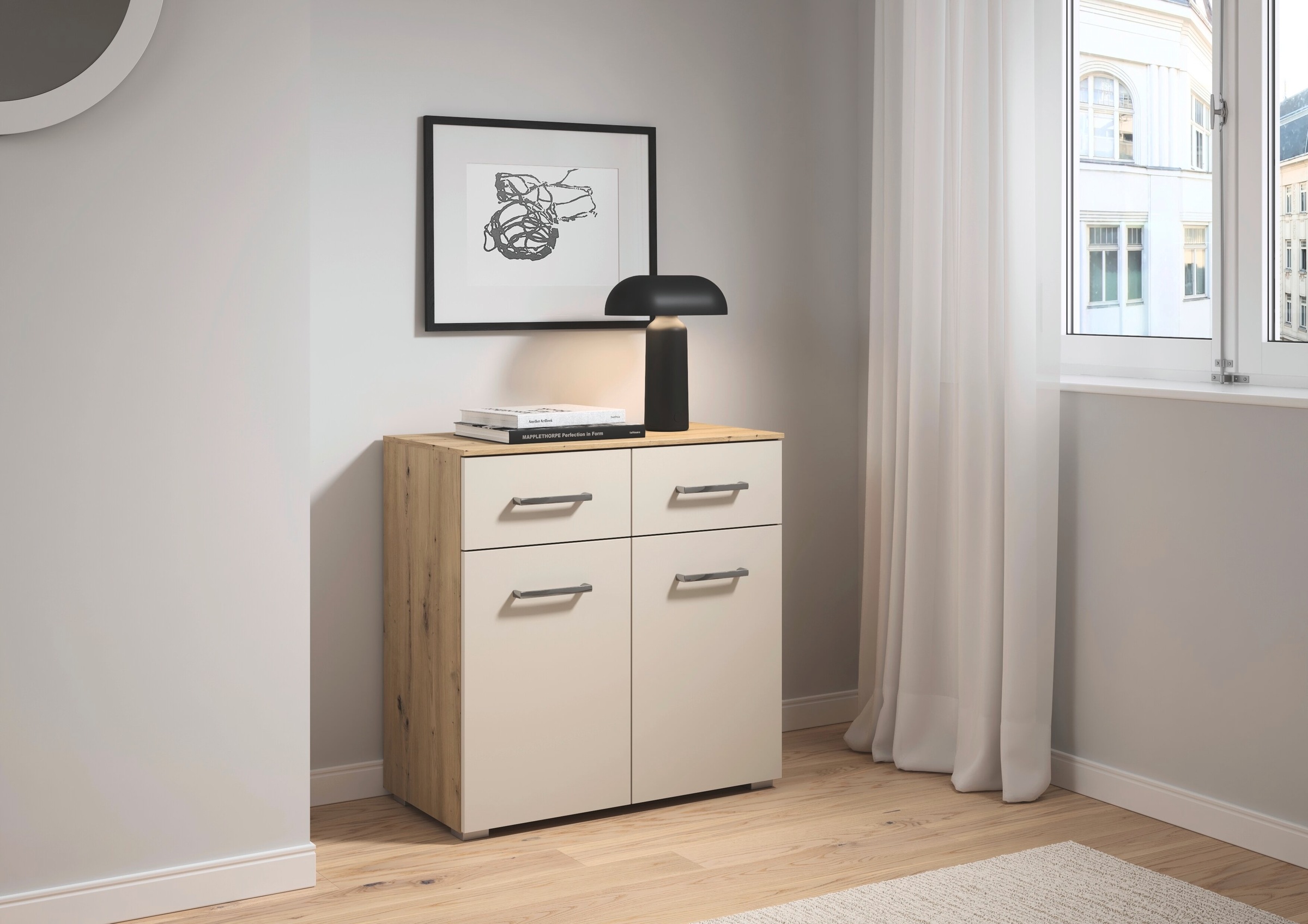 rauch Kommode "Gamma" Breite 80 cm / Höhe 81 cm, verschiedene Griffvariante günstig online kaufen