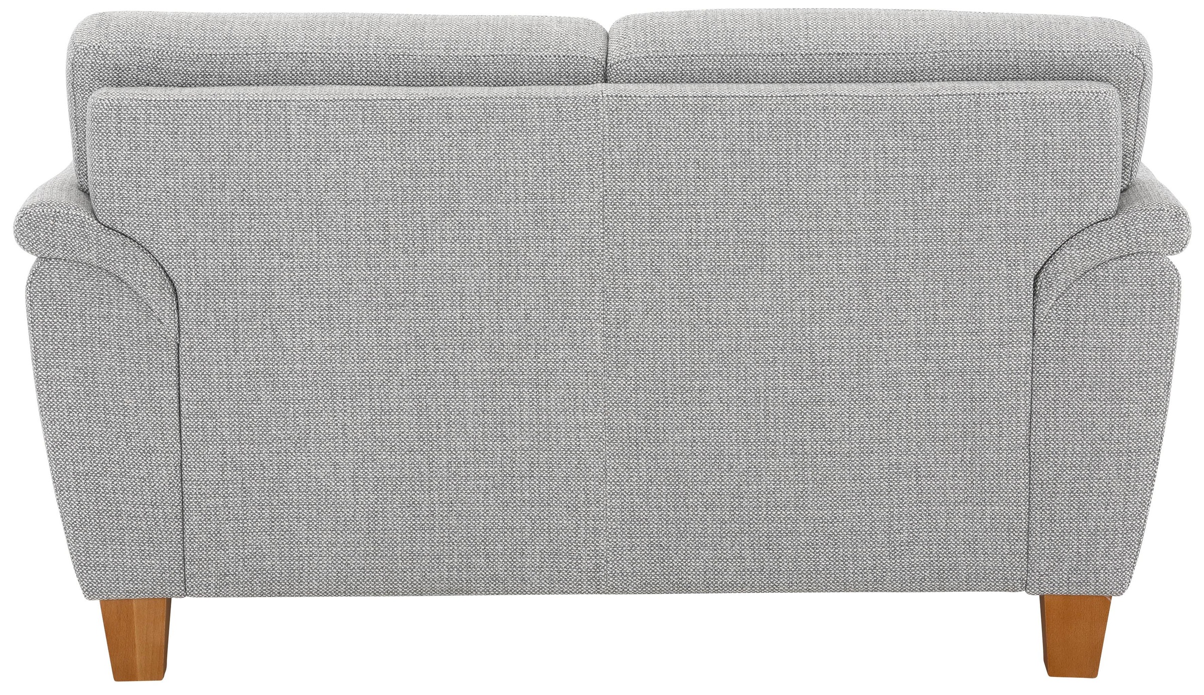 2-Sitzer HOME AFFAIRE "Texel", silber, B:156cm H:87cm T:88cm, Struktur ( 100% Polyester);Struktur fein ( 100% Polyester);Luxus-Microfaser ALTARA NUBUCK (100% Polyester), Sofas, mit Federkern und Kontrastnaht, Füße Buche eichefarben 3