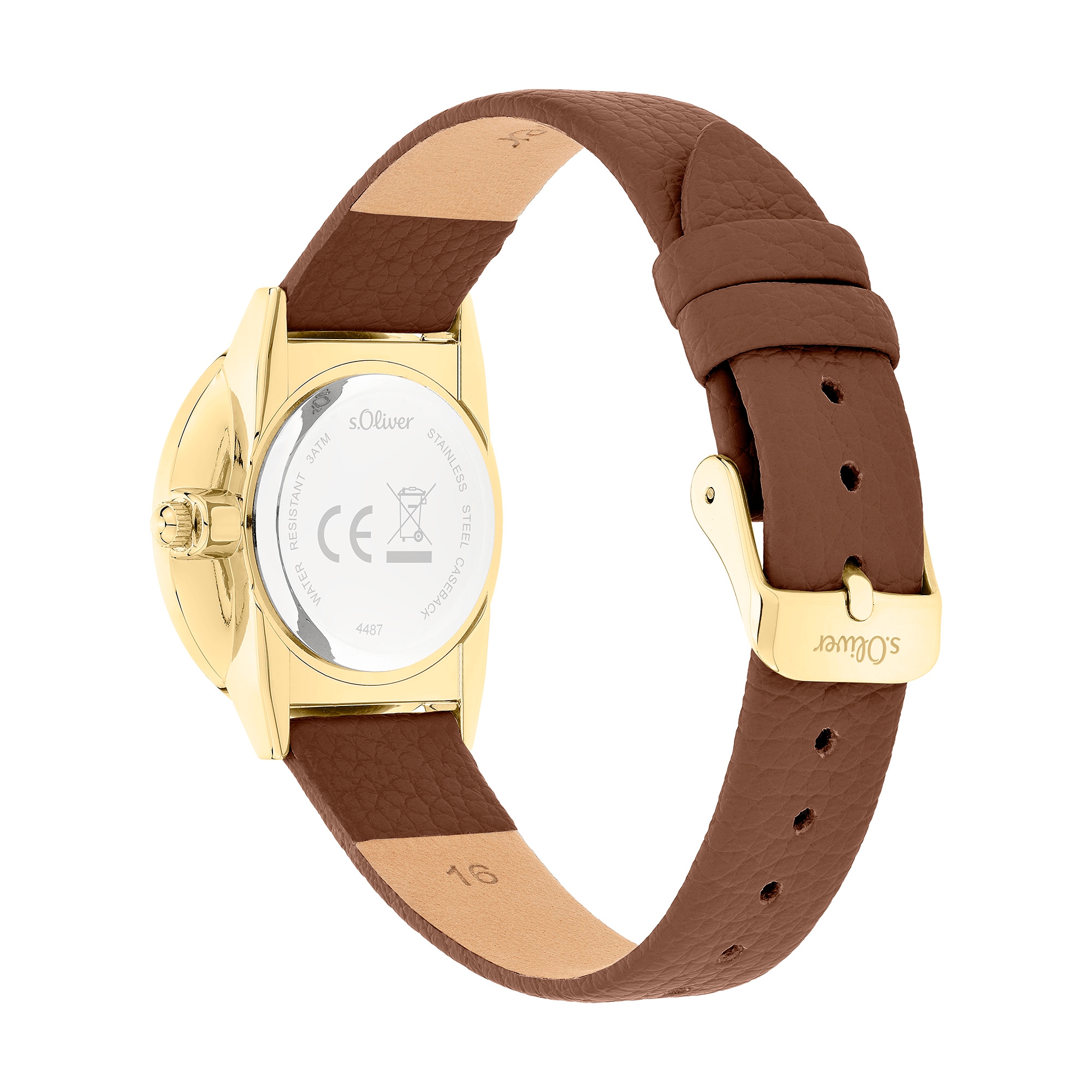 s.Oliver Quarzuhr »Soft Elegance« Armbanduhr, Damenuhr, analog