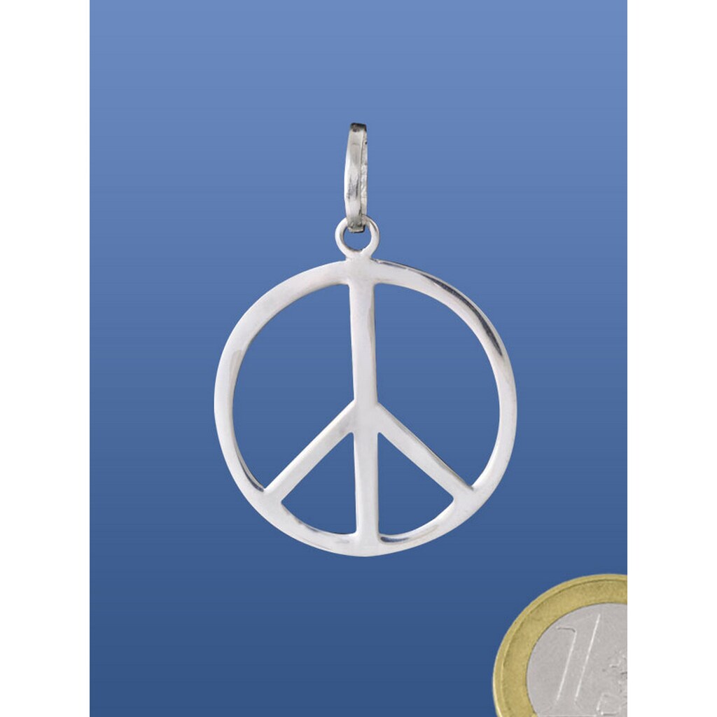 Adelia´s Kettenanhänger »Schmuck Anhänger Peace Frieden 925 Silber«