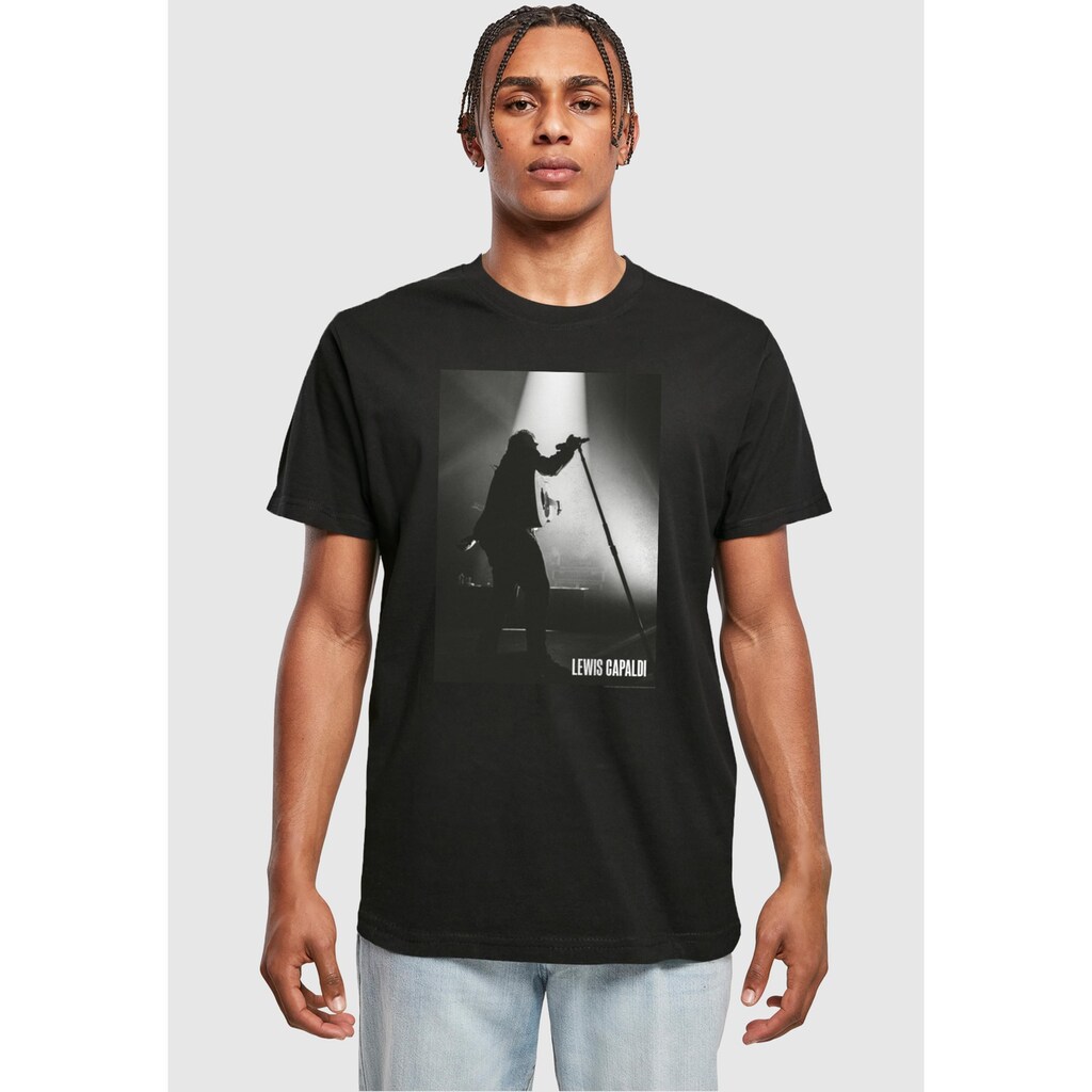 Merchcode T-Shirt »Merchcode Herren Lewis Capaldi - Live Photo T-Shirt«, (1 tlg.)