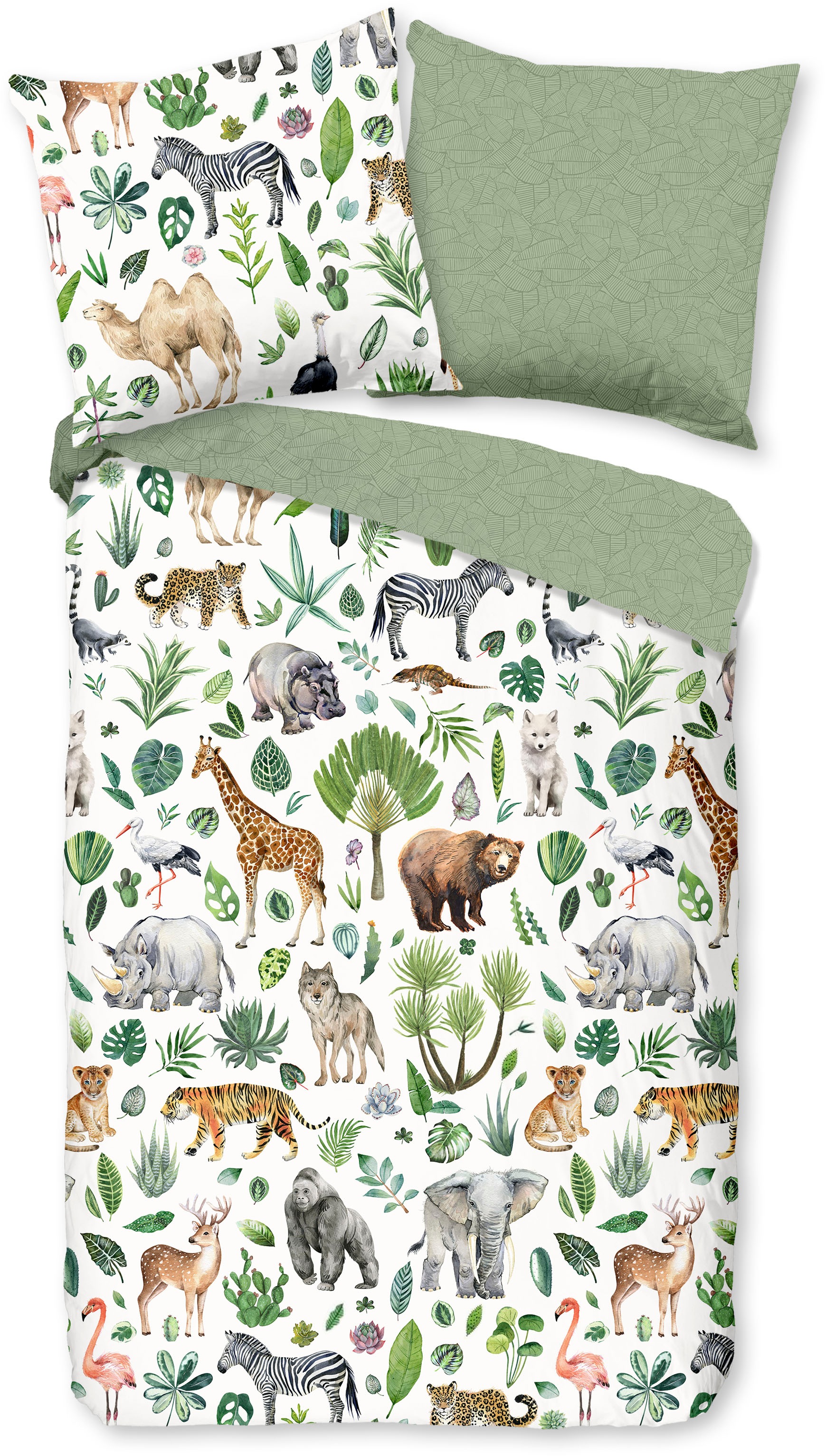 good morning Babybettwäsche "Samba" 2 Stk. 100% Baumwolle, 120x150, Reißver günstig online kaufen