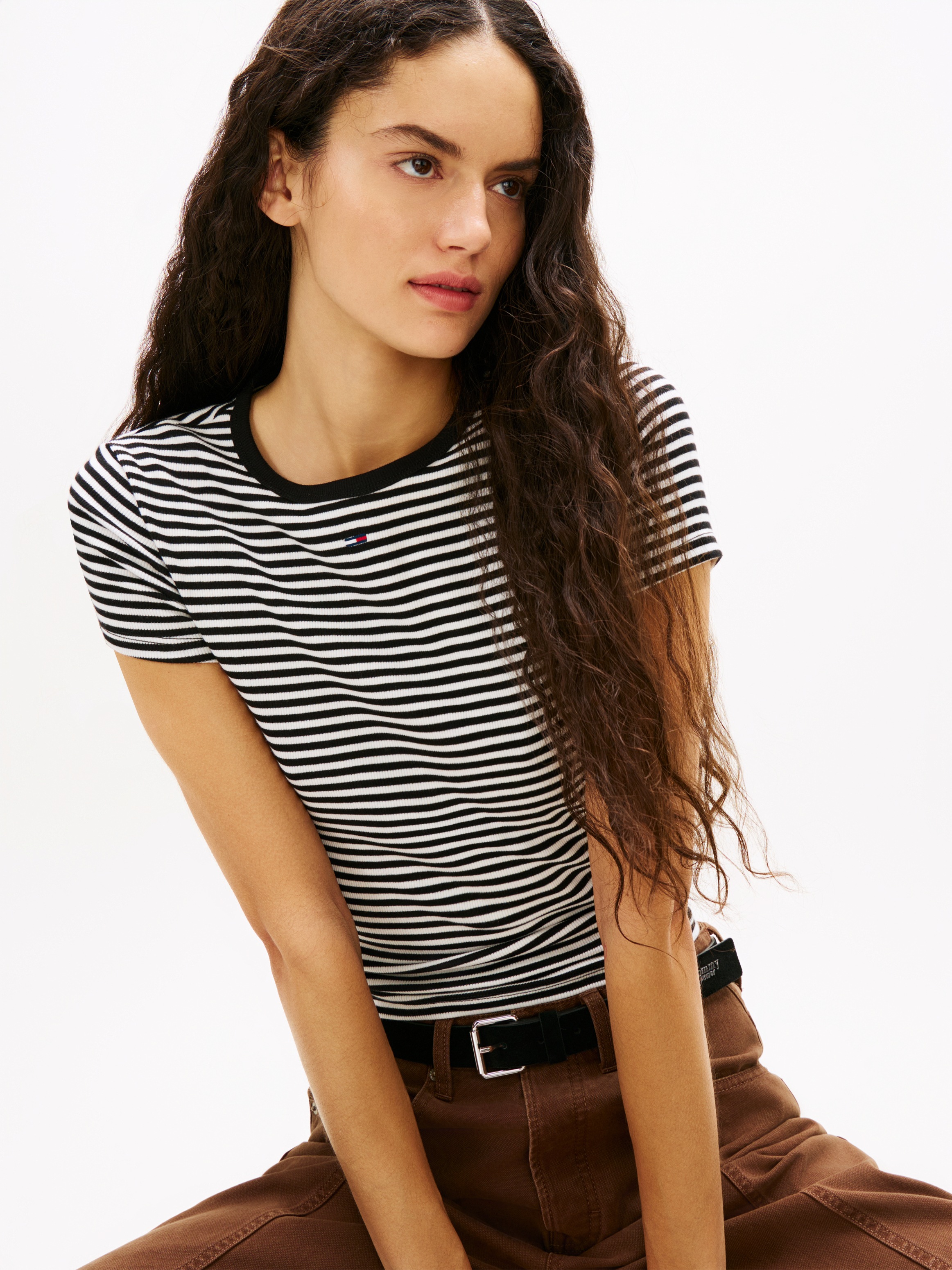 Thumbnail - Tommy Jeans "TJW 2PACK SLIM ESSENTIAL RIB SS" Packung, 2er-Pack, 2 tlg. mit gerippter Struktur