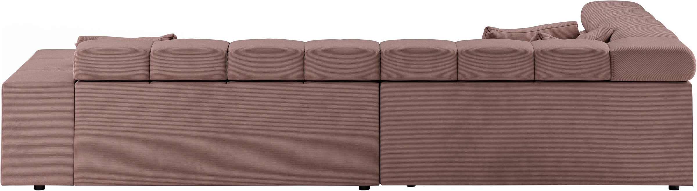 INOSIGN Ecksofa »Ancona incl. Kopfteilverstellung, OTTOs Choice, Breite 319cm, L-Form«, wahlweise motorische Sitztiefenverstellung, auch in Cord + Easy Care