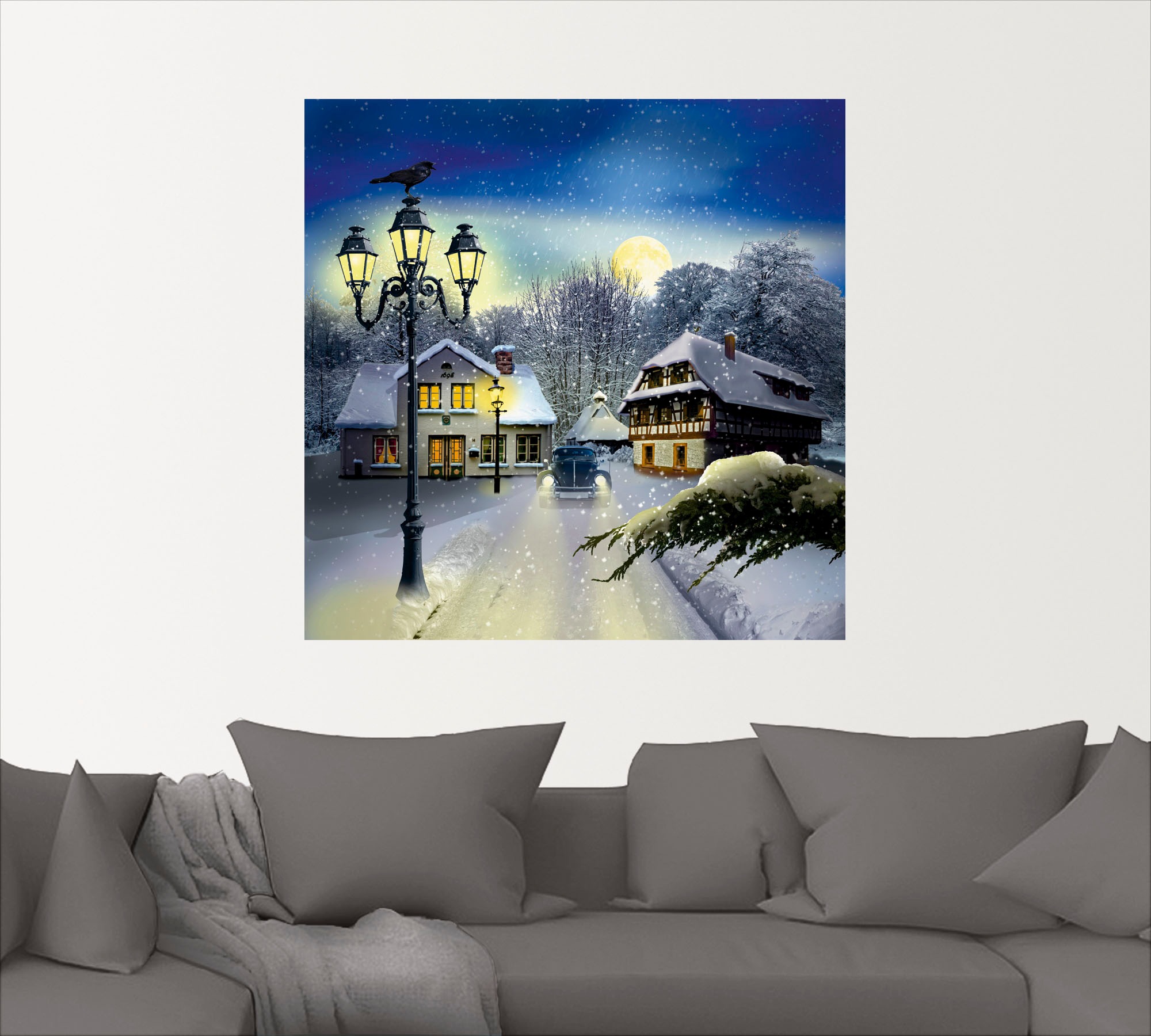 Artland Wandbild "Winterzeit", Vier Jahreszeiten, (1 St.), als Leinwandbild günstig online kaufen