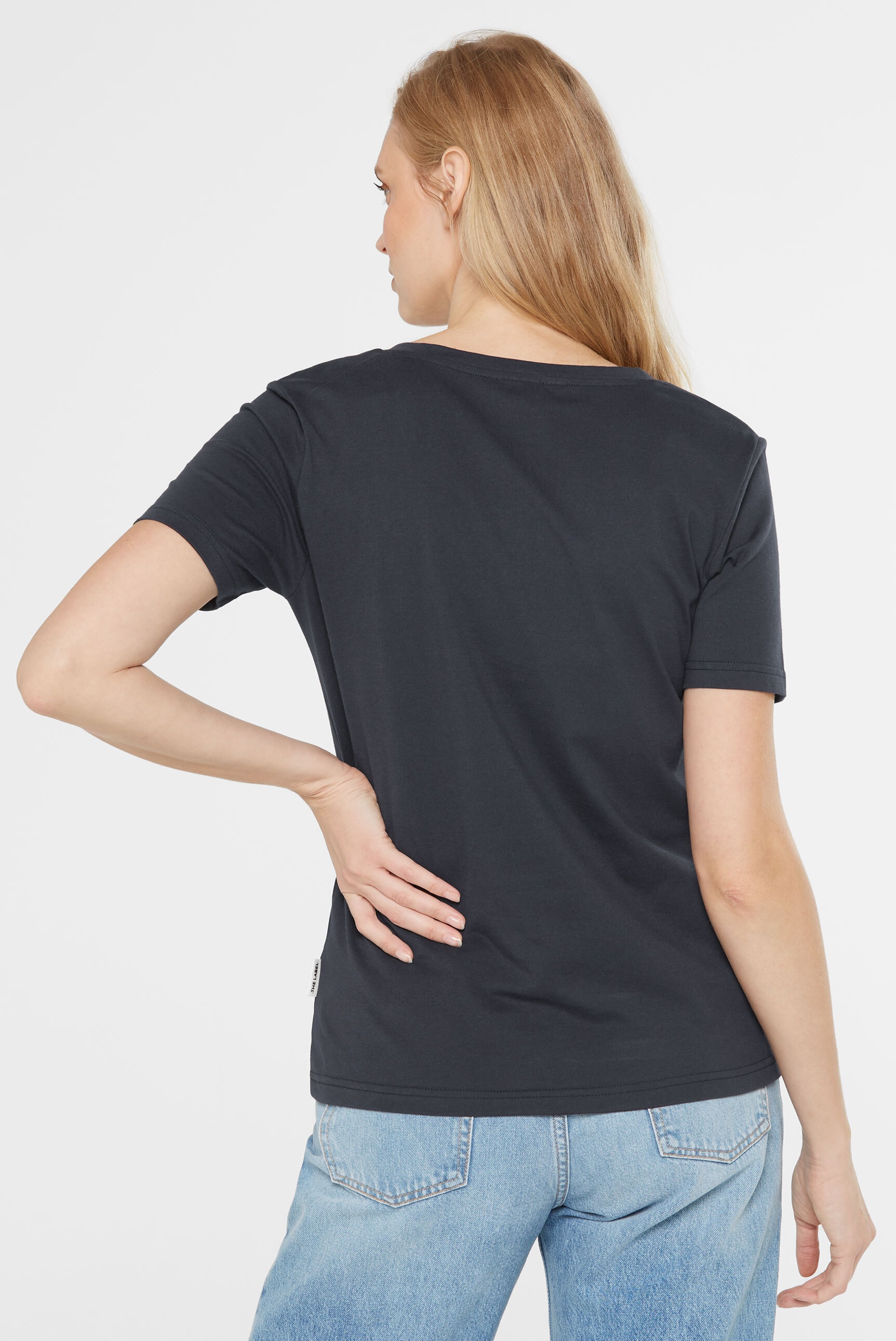 SENSES.THE LABEL V-Shirt, aus Baumwolle